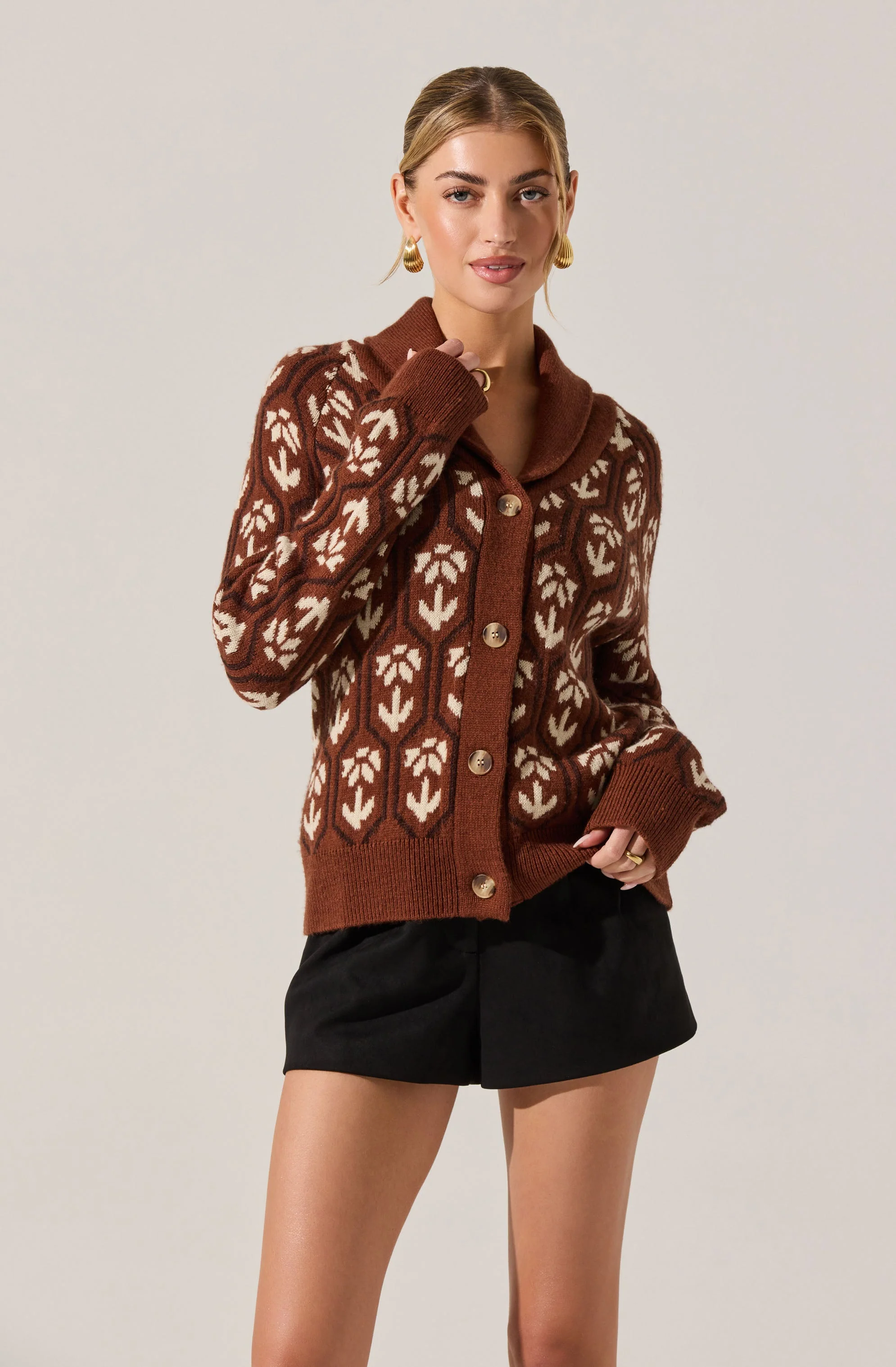 Marcenia Shawl Collar Cardigan - Image 6
