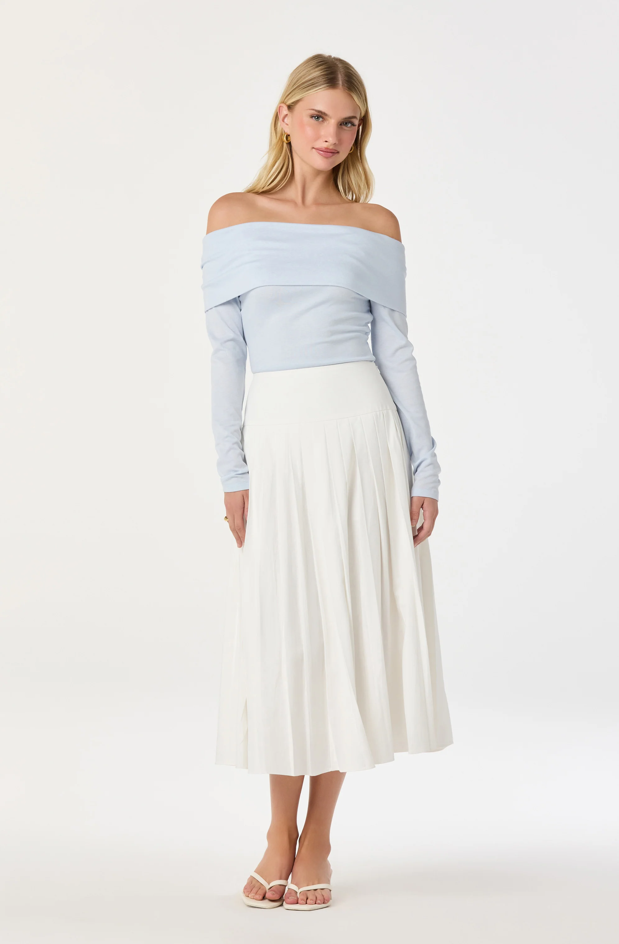Margie Off-Shoulder Back Bow Top - Image 5