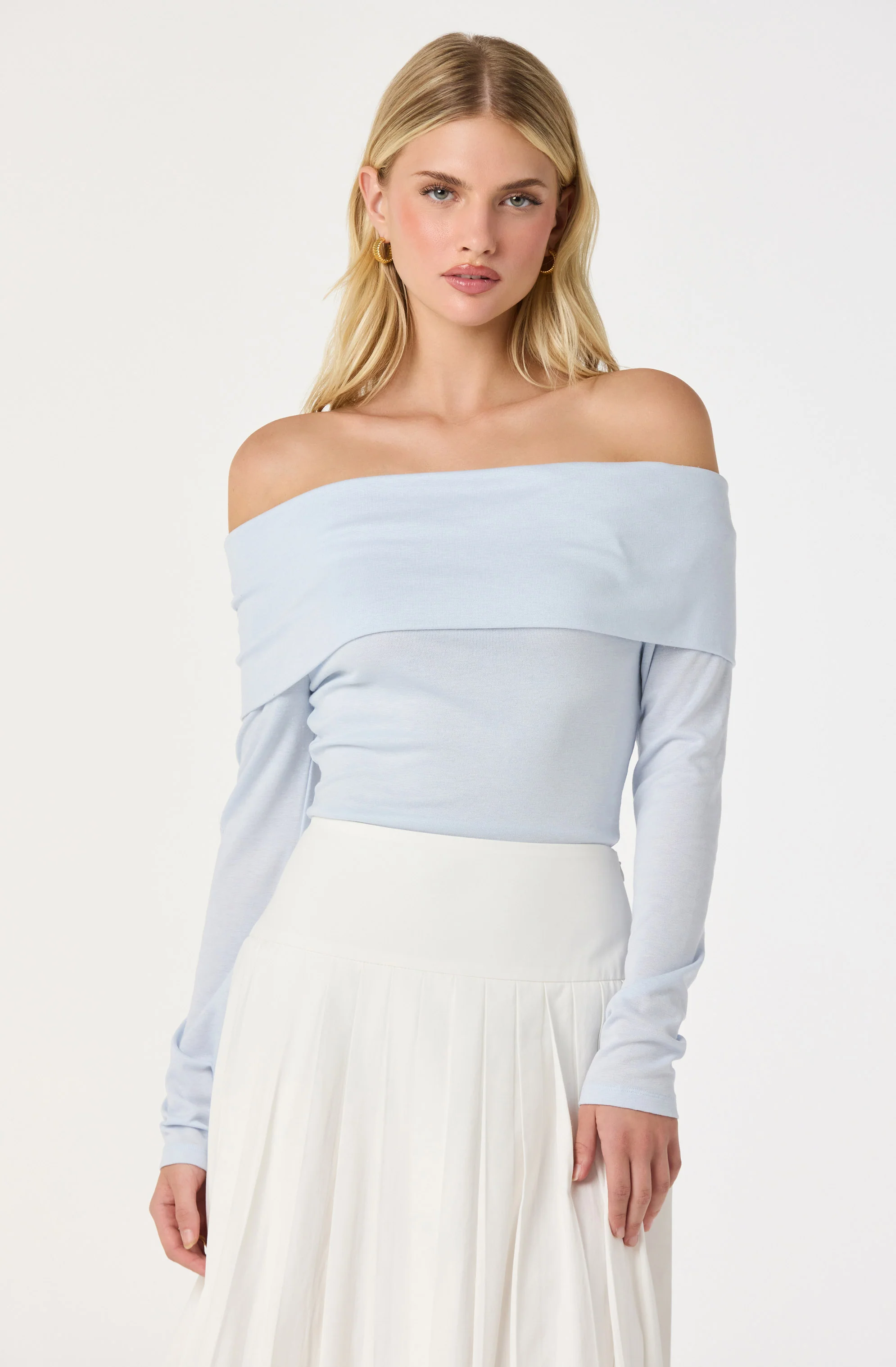 Margie Off-Shoulder Back Bow Top - Image 6