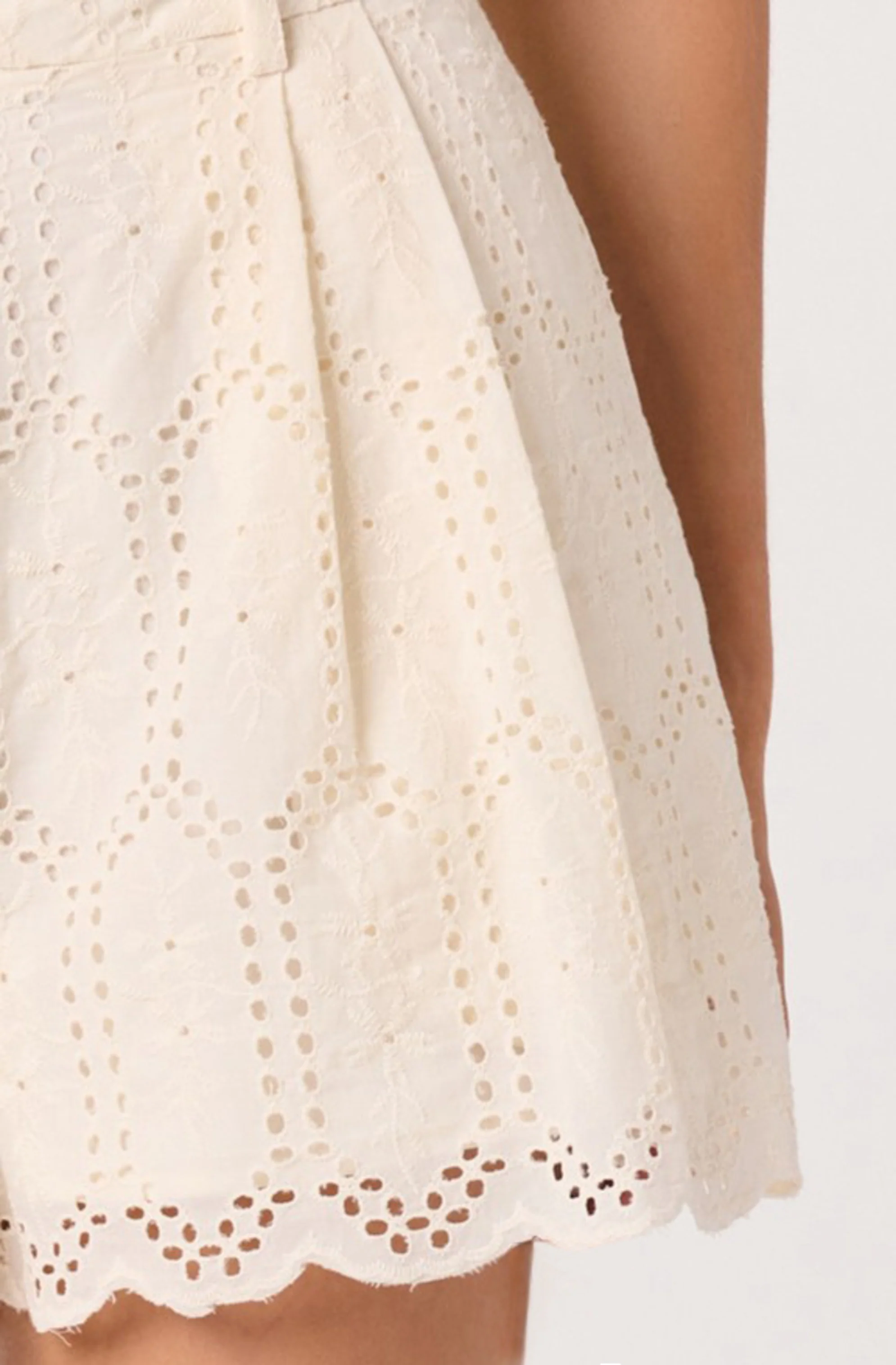 Margo Eyelet Pleated Shorts - Image 5