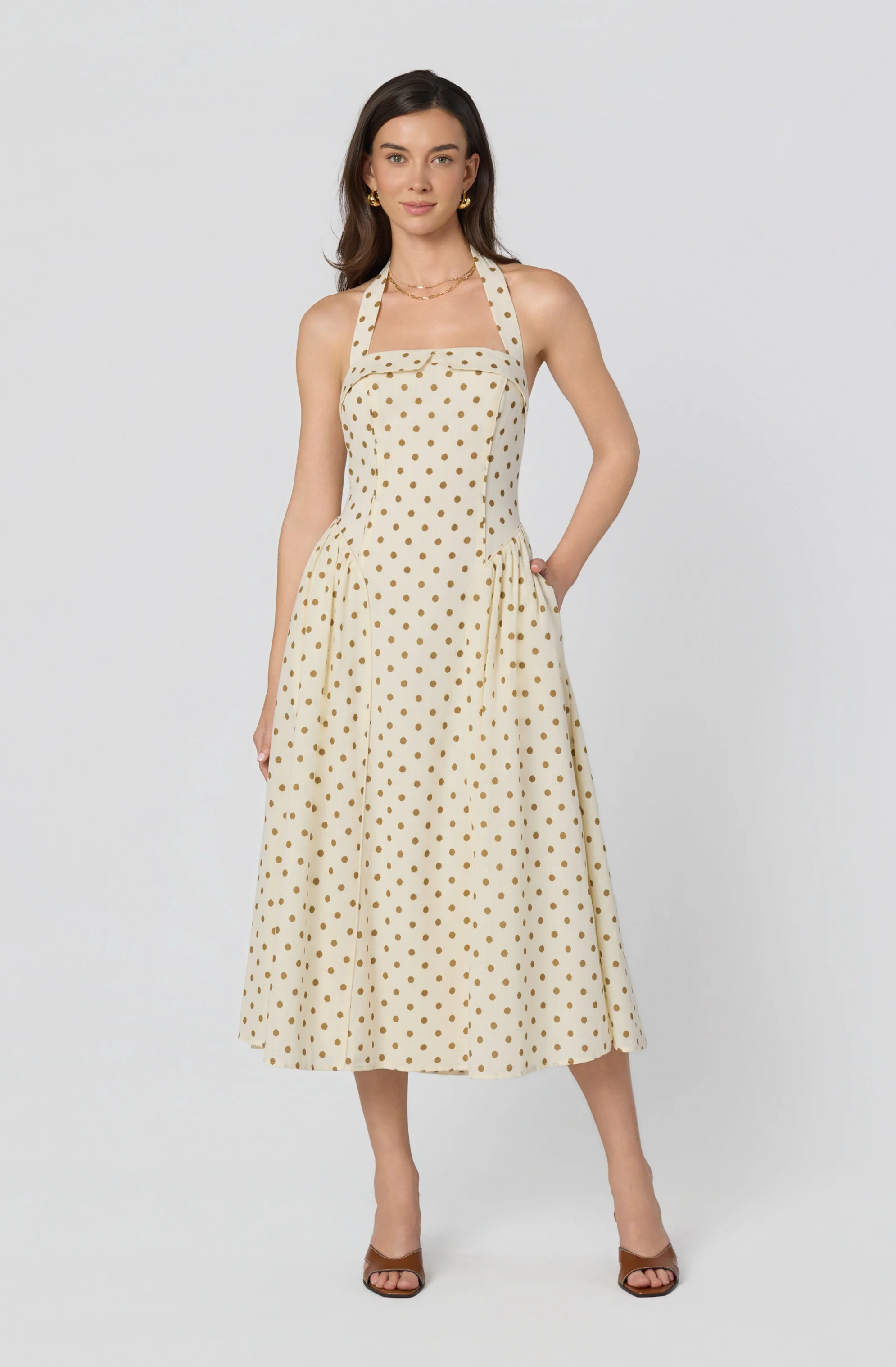 Marianna Halter Midi Dress - Image 2
