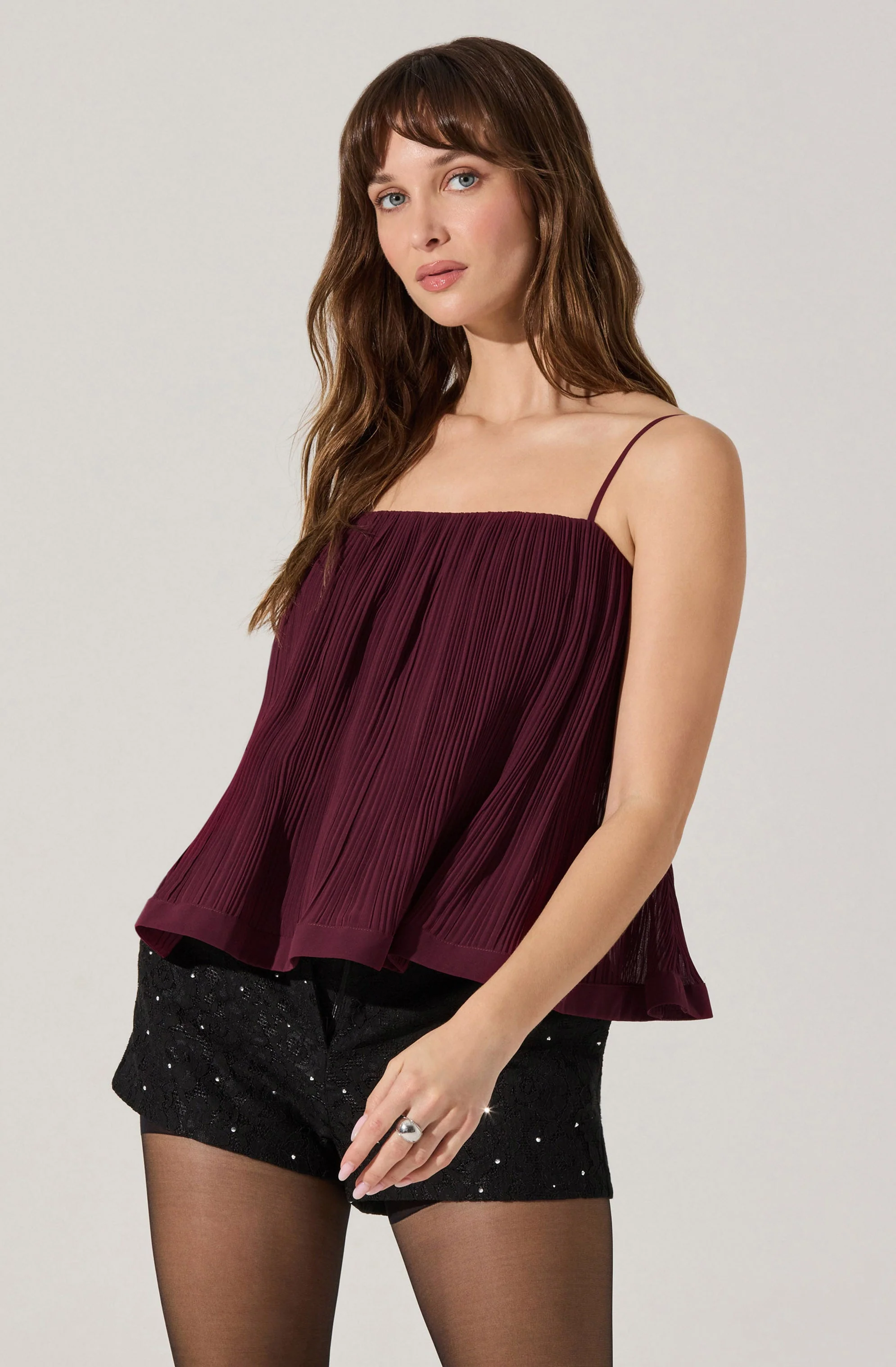Marisa Pleated Trapeze Top - Image 6