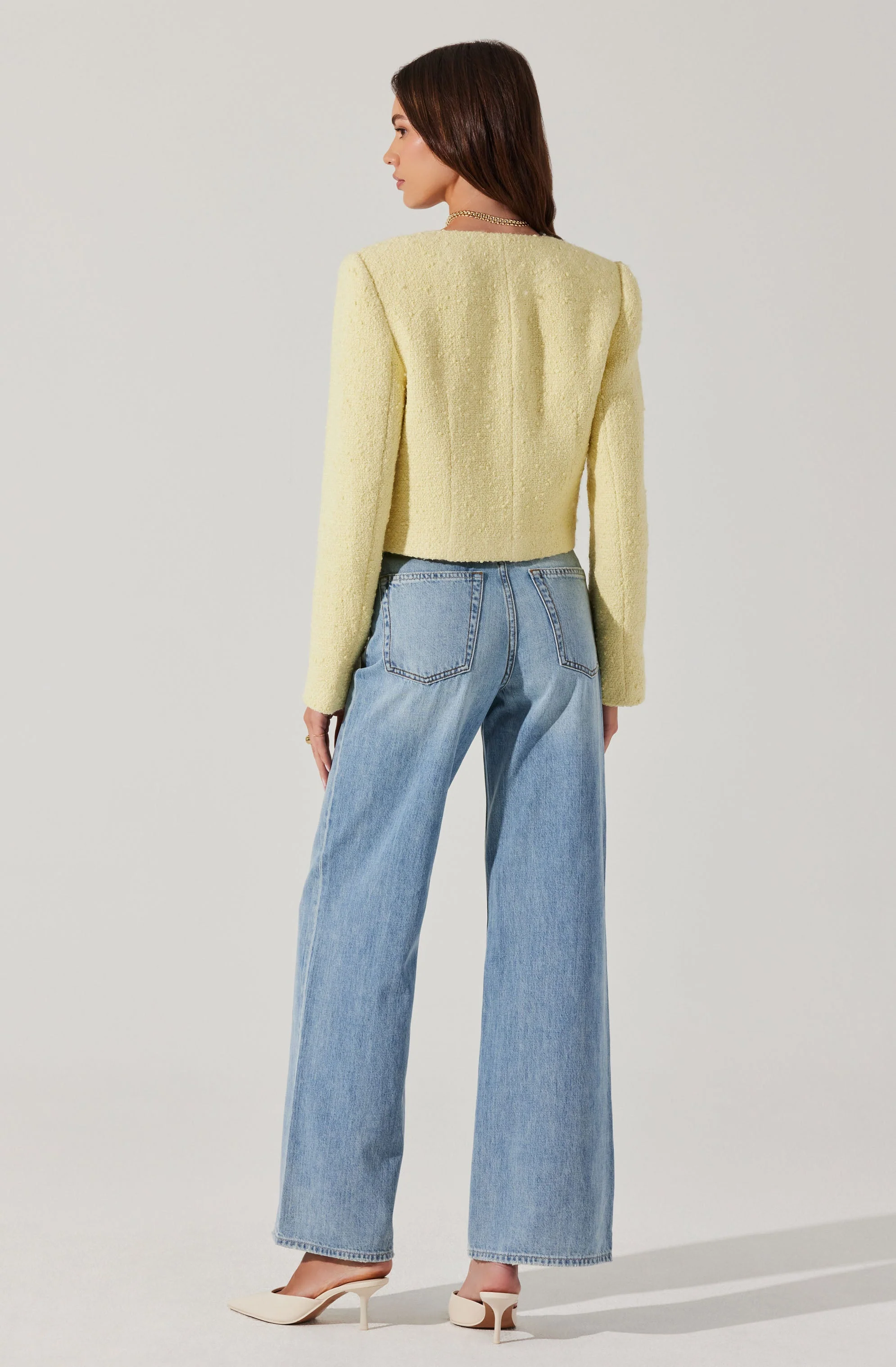 Marleigh V-Neck Tweed Jacket - Image 5