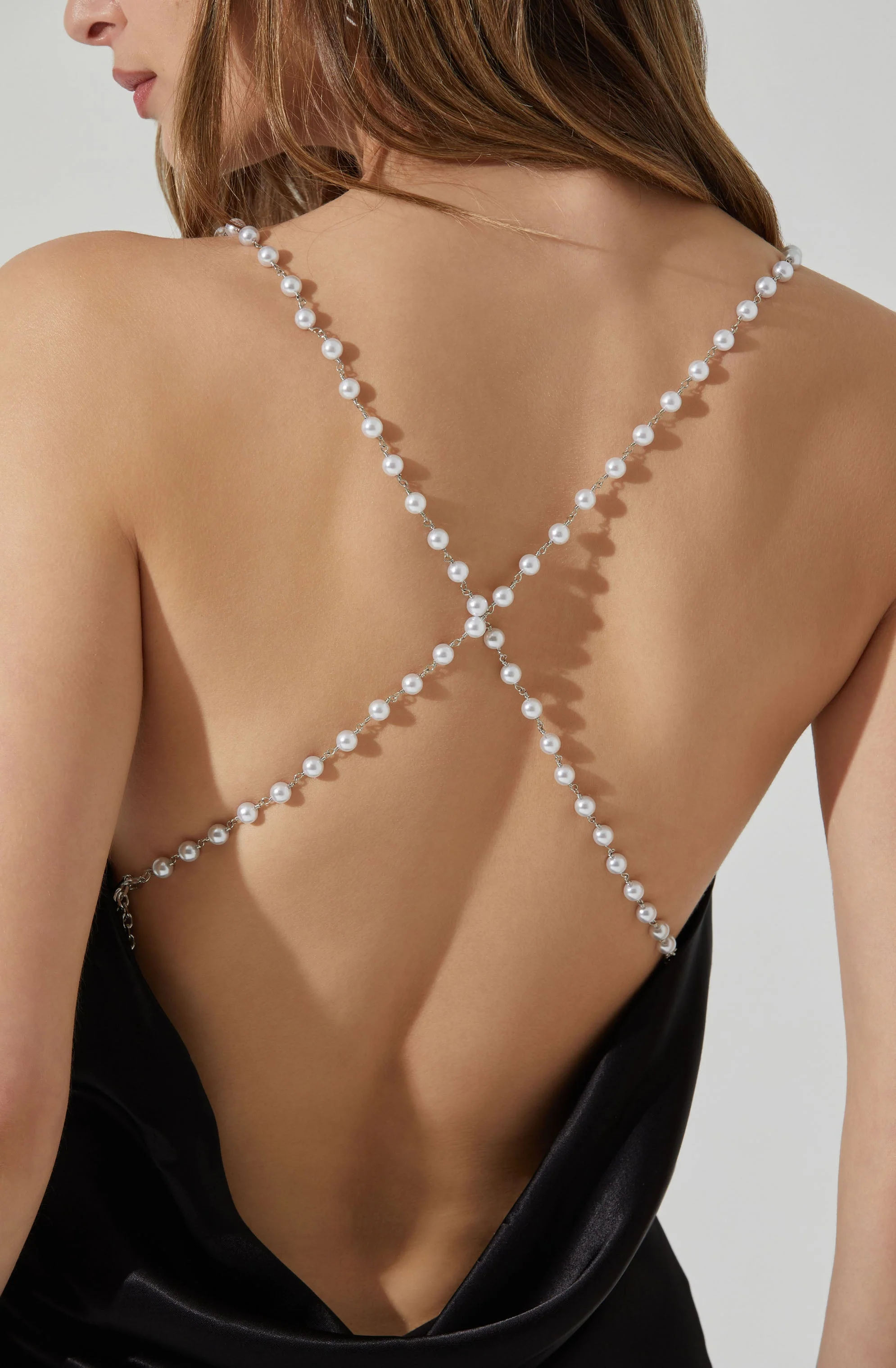 Maxime Pearl Straps Maxi Dress - Image 9