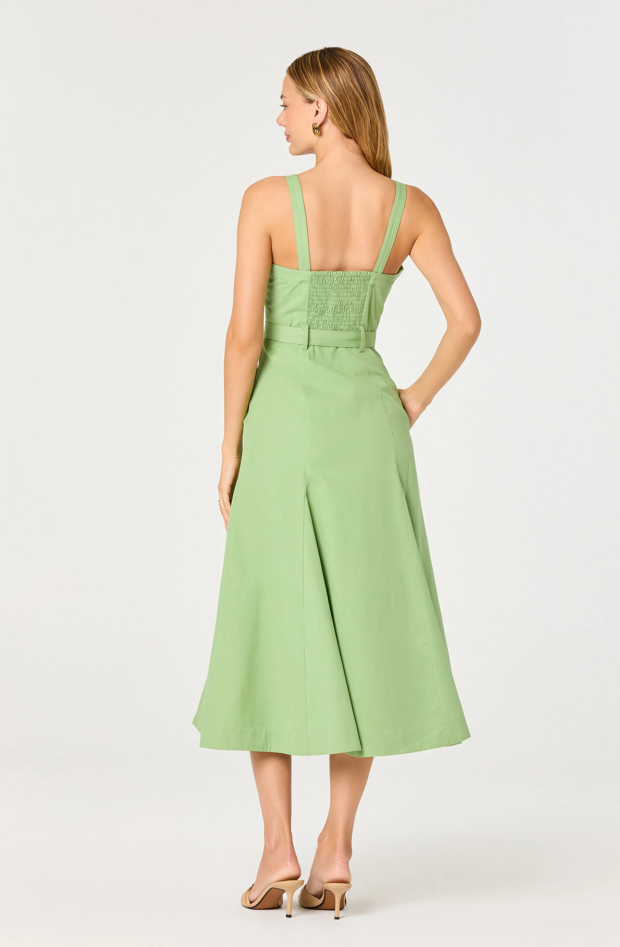 McKinley Button-Front Midi Dress - Image 4