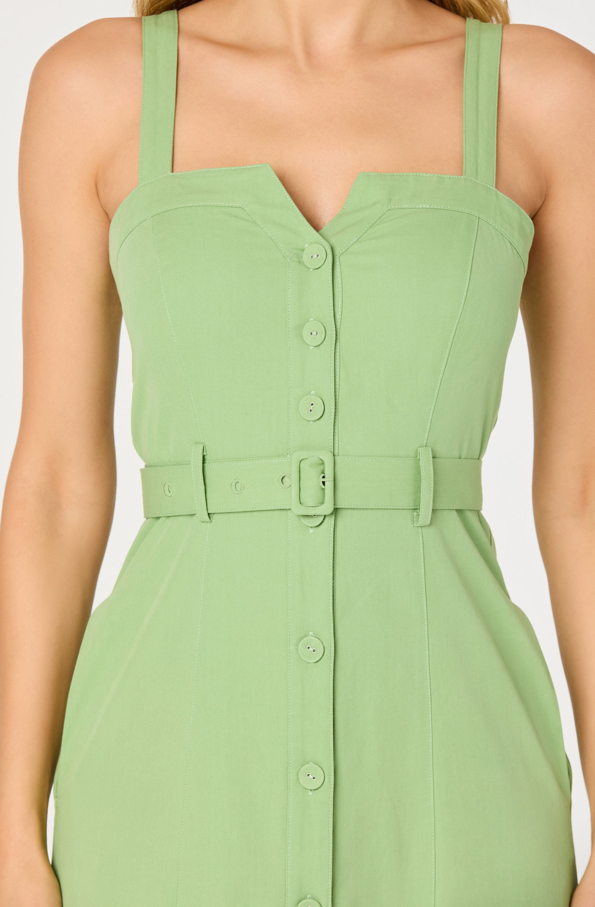 McKinley Button-Front Midi Dress - Image 6