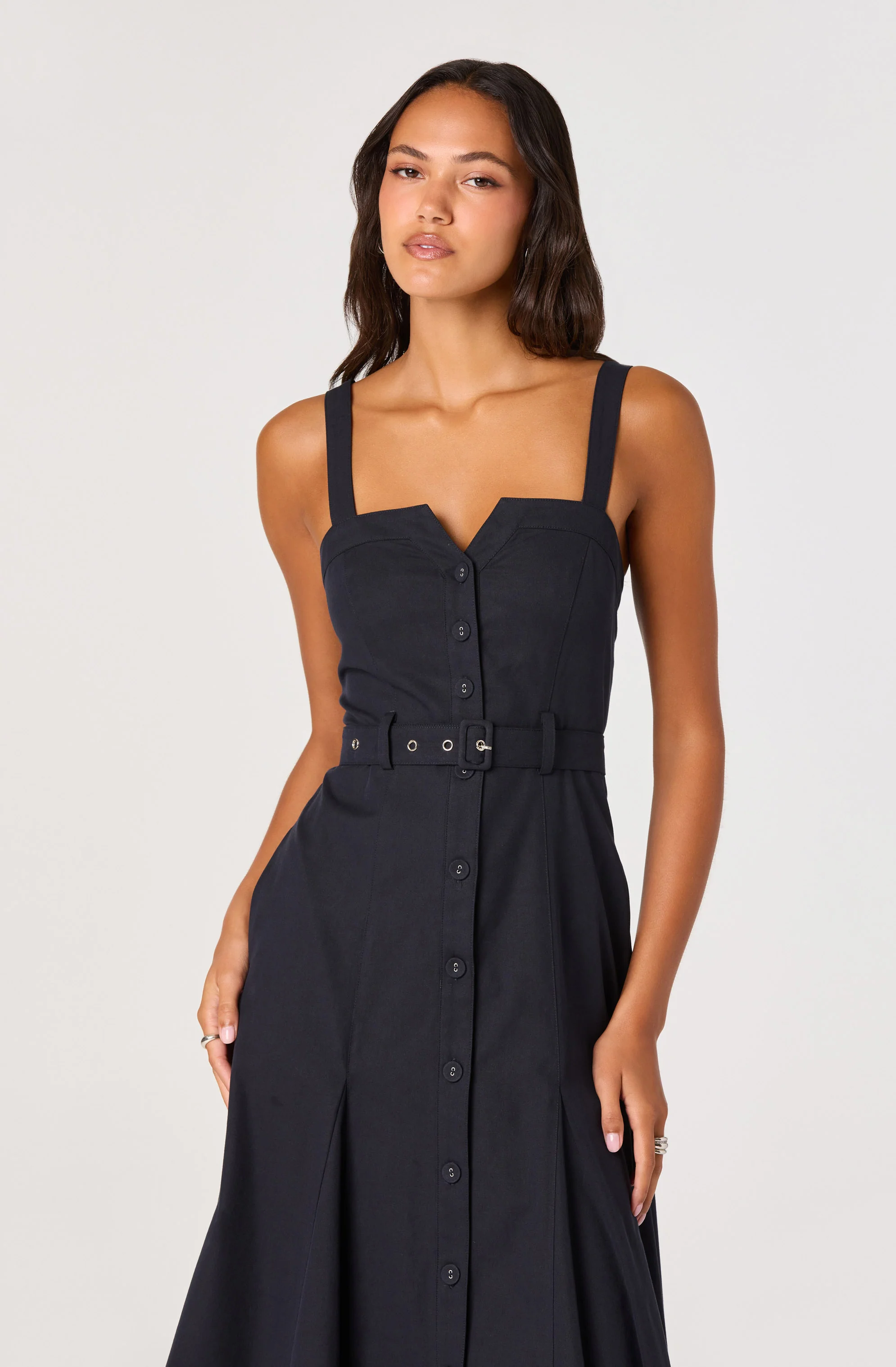 McKinley Button-Front Midi Dress - Image 9