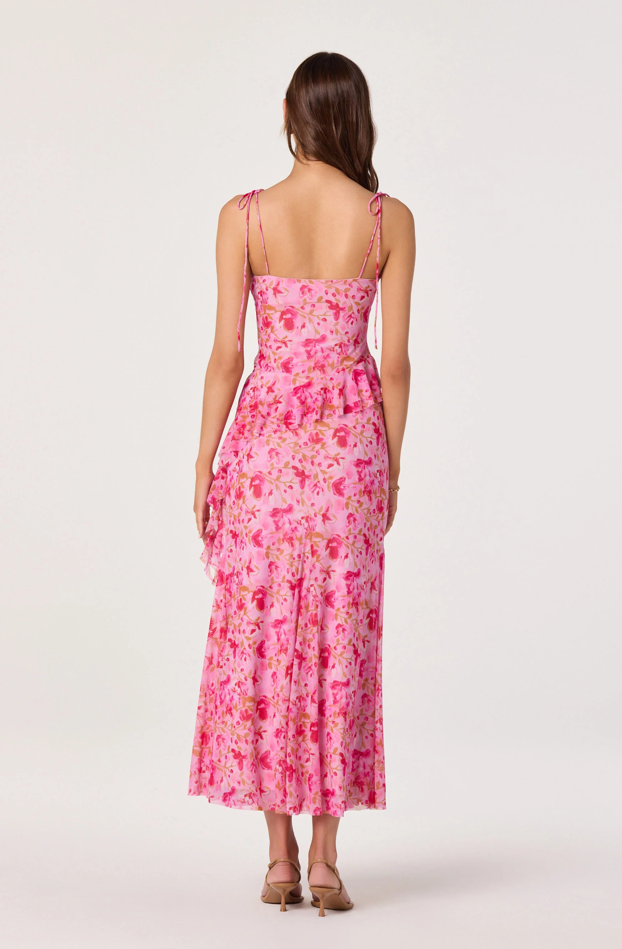 Mejra Floral Godet Knit Midi Skirt - Image 5