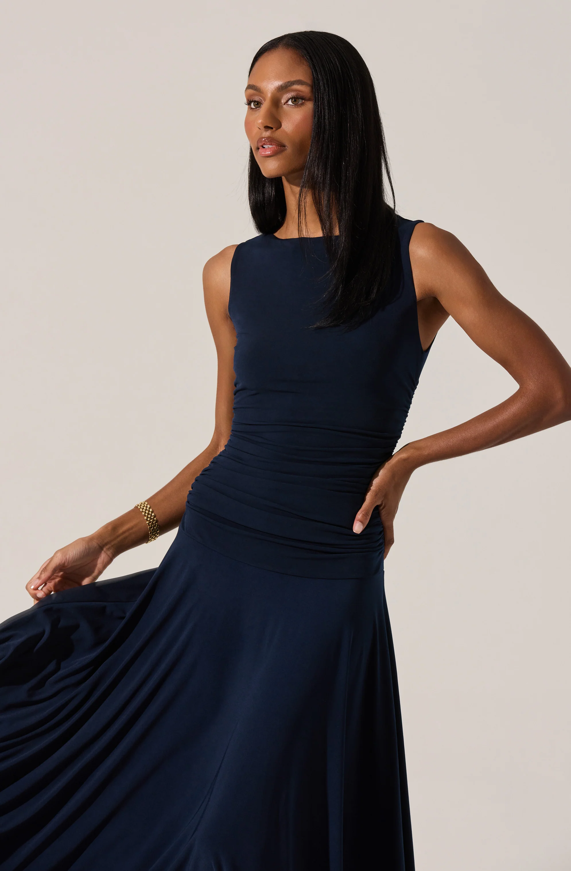 Melisandre High Neck Maxi Dress - Image 4