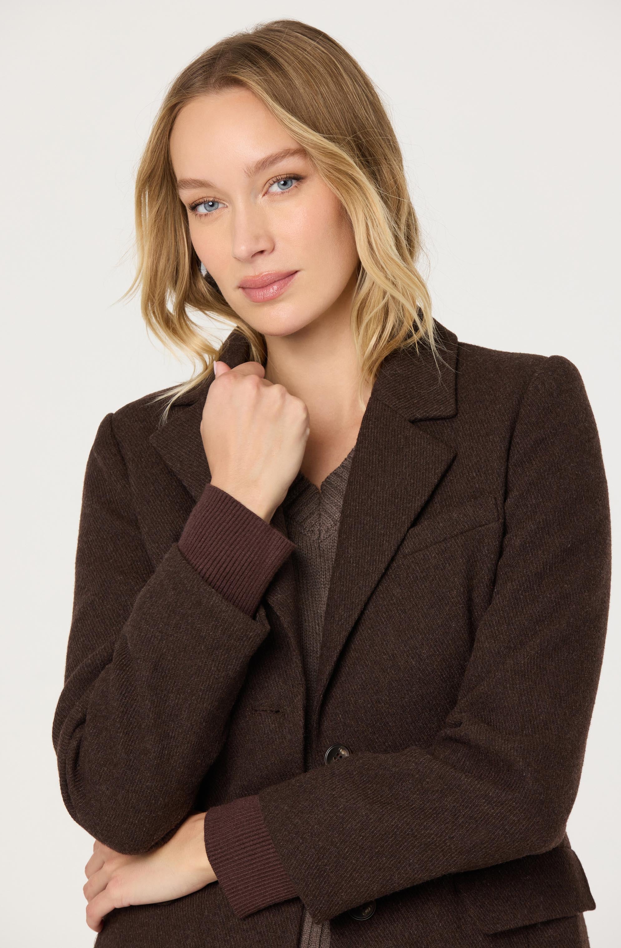 Melisse Wool Blend Longline Coat - Image 5