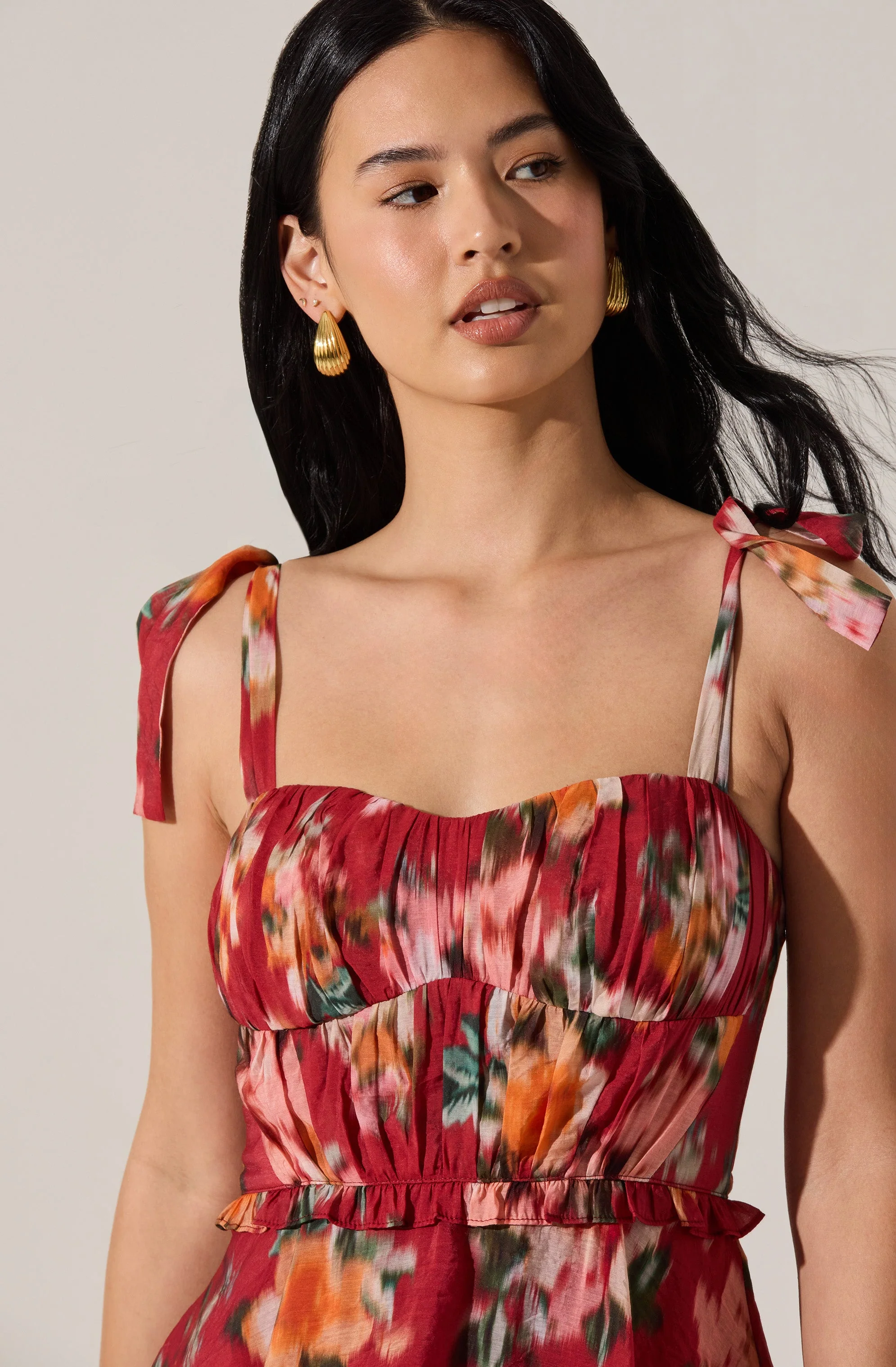 Mellorie Sweetheart Tiered Floral Maxi Dress - Image 4