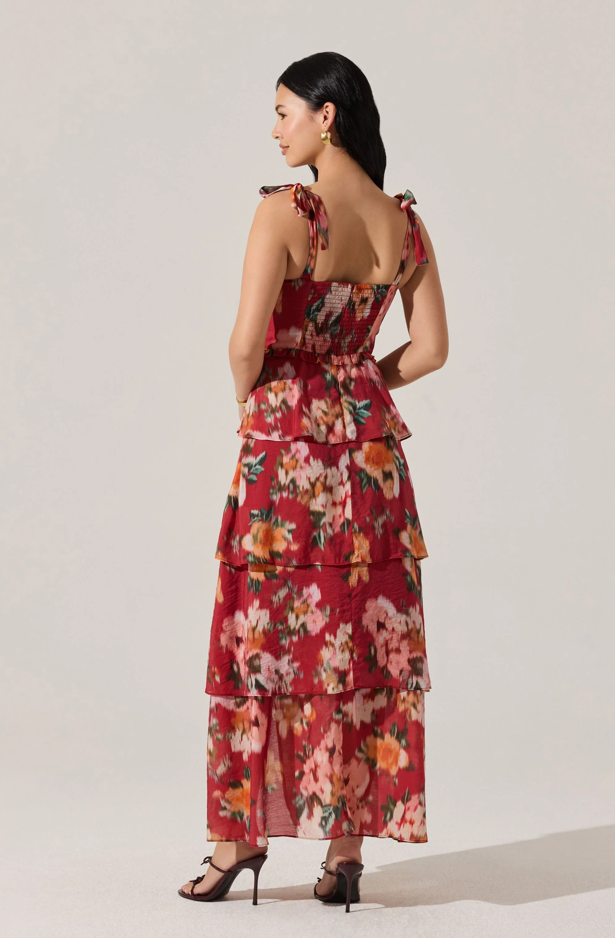 Mellorie Sweetheart Tiered Floral Maxi Dress - Image 6