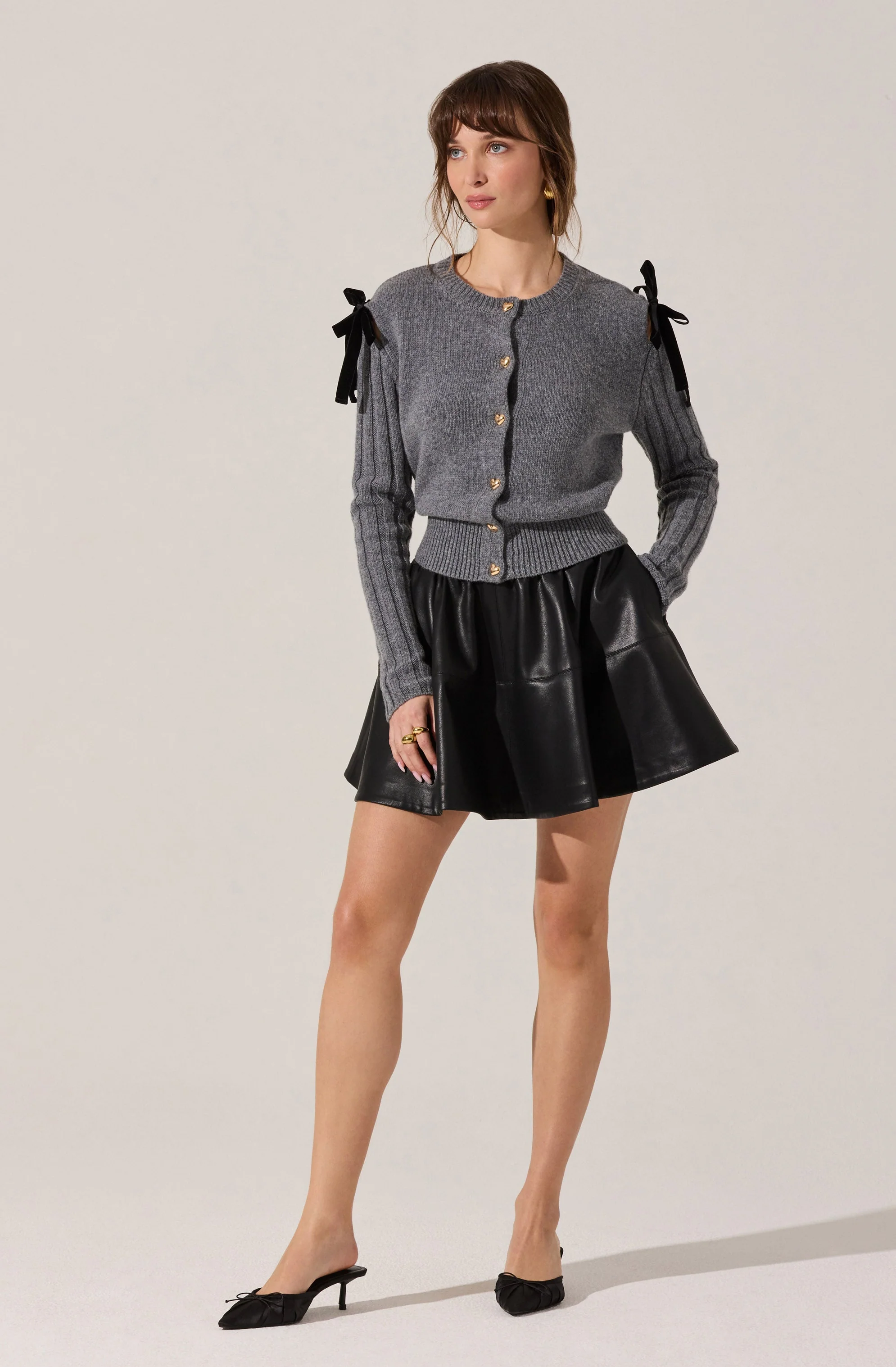 Melvie Bow Detail Cardigan - Image 5