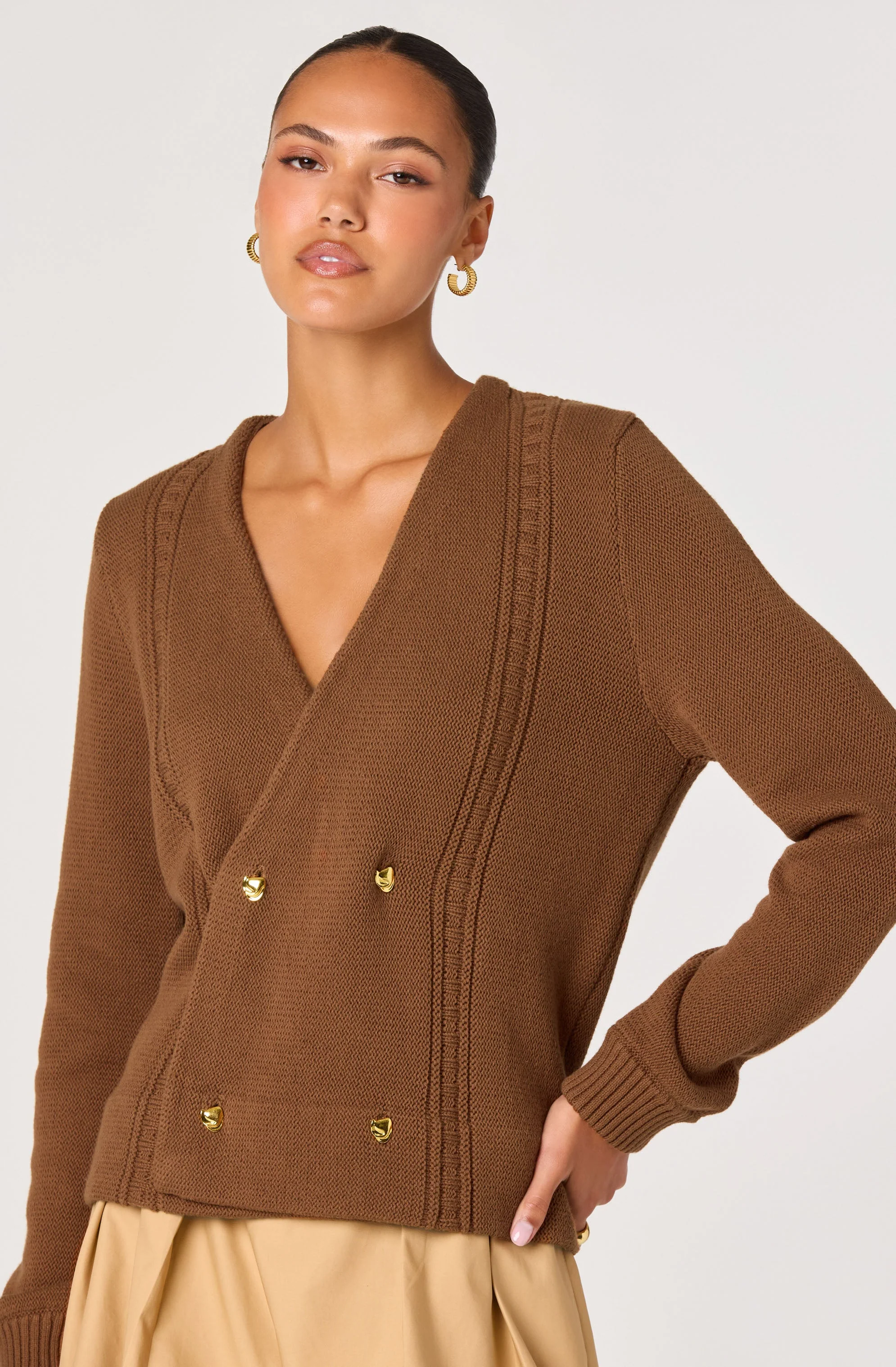 Merritt Double Breasted Cardigan - Image 3