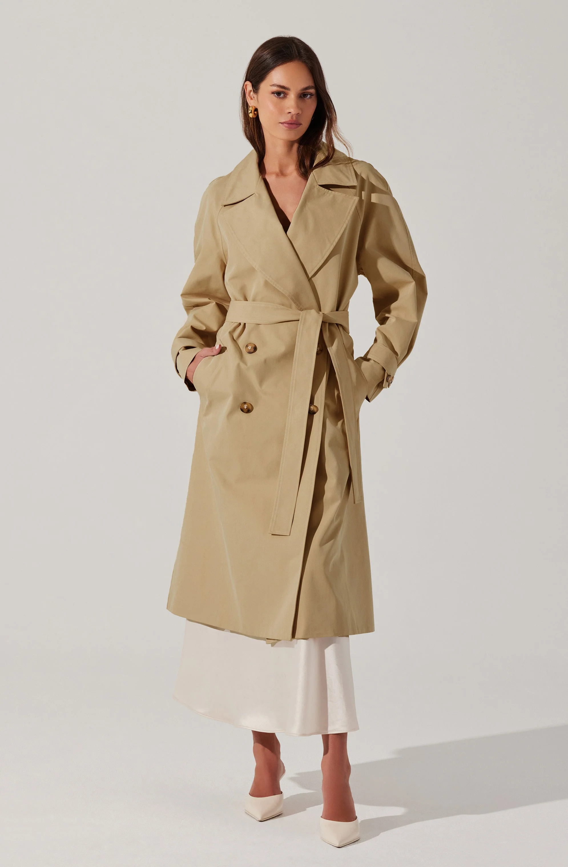 Meryll Belted Trench Coat - Image 3