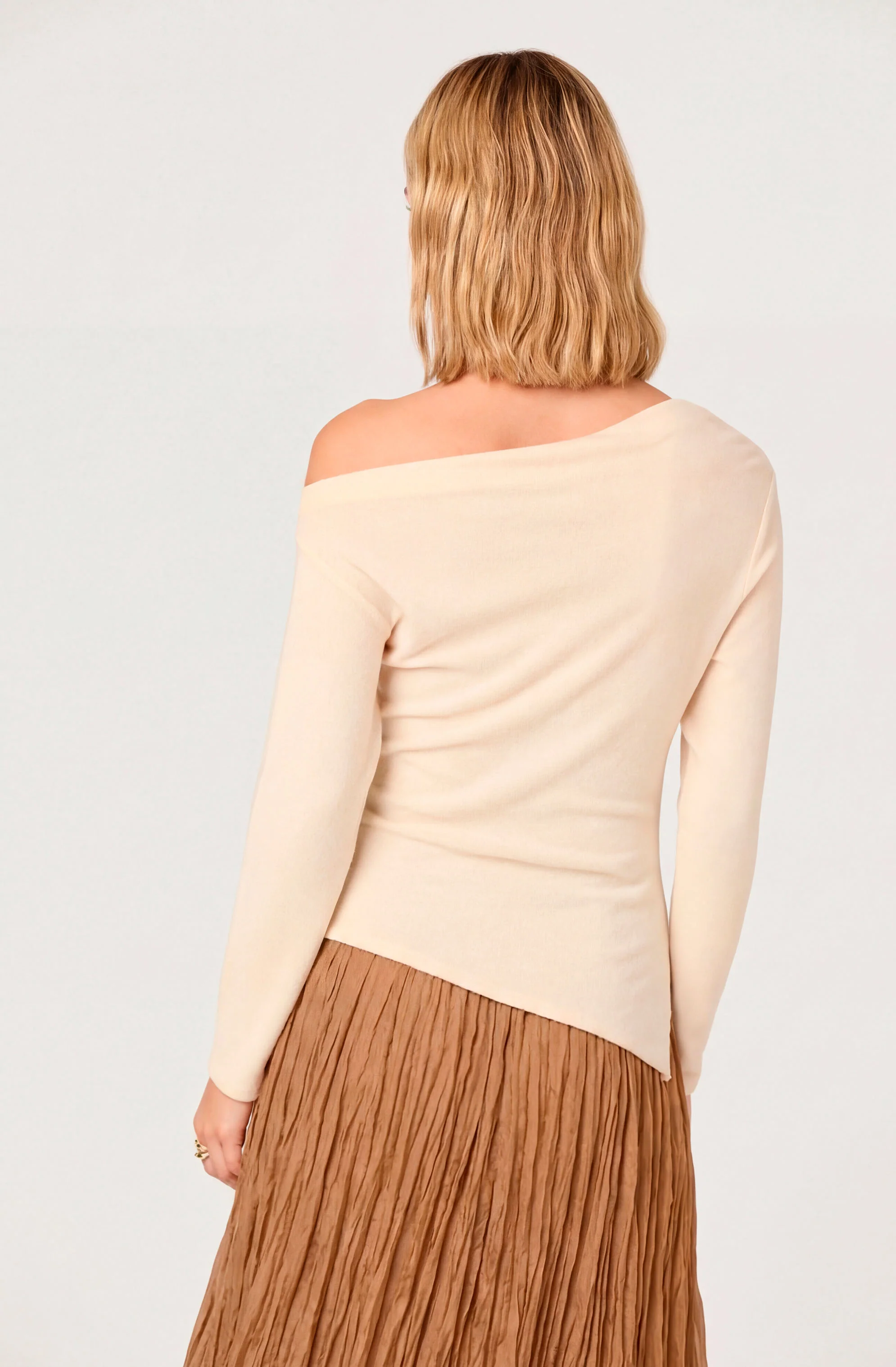 Miah Asymmetric One-Shoulder Knit Top - Image 3