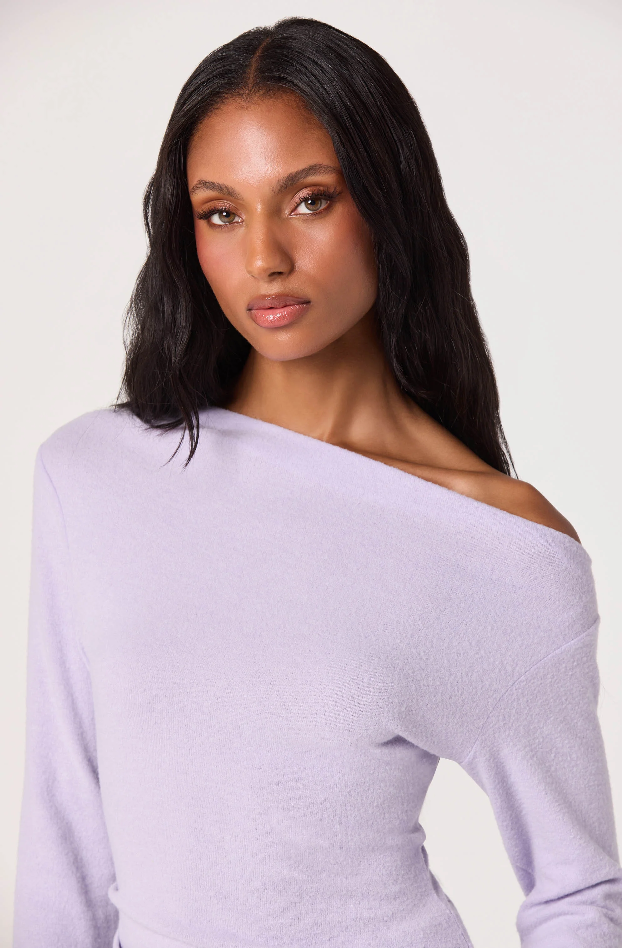 Miah Asymmetric One-Shoulder Knit Top - Image 9
