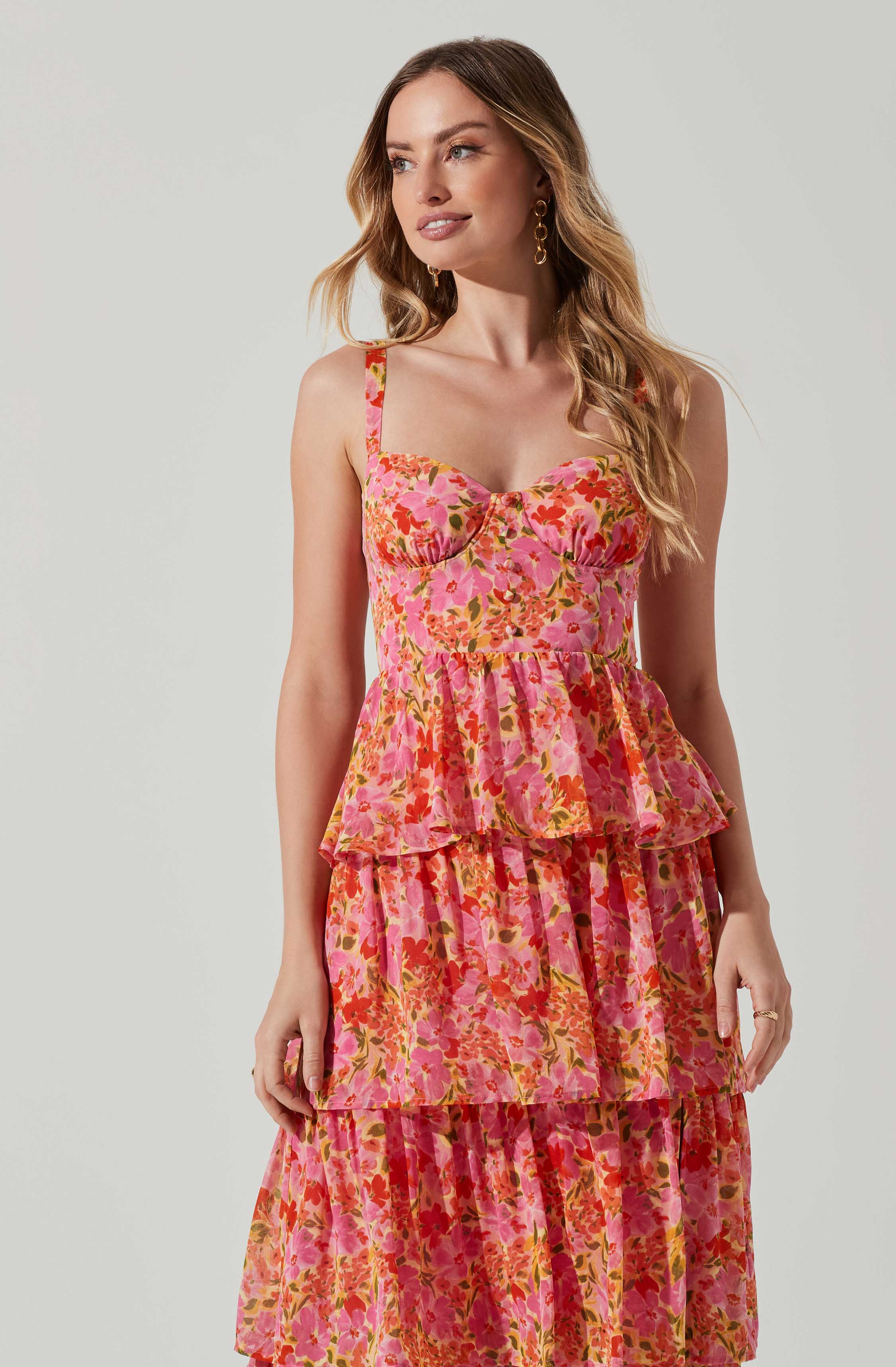 Midsummer Floral Tiered Maxi Dress - Image 16