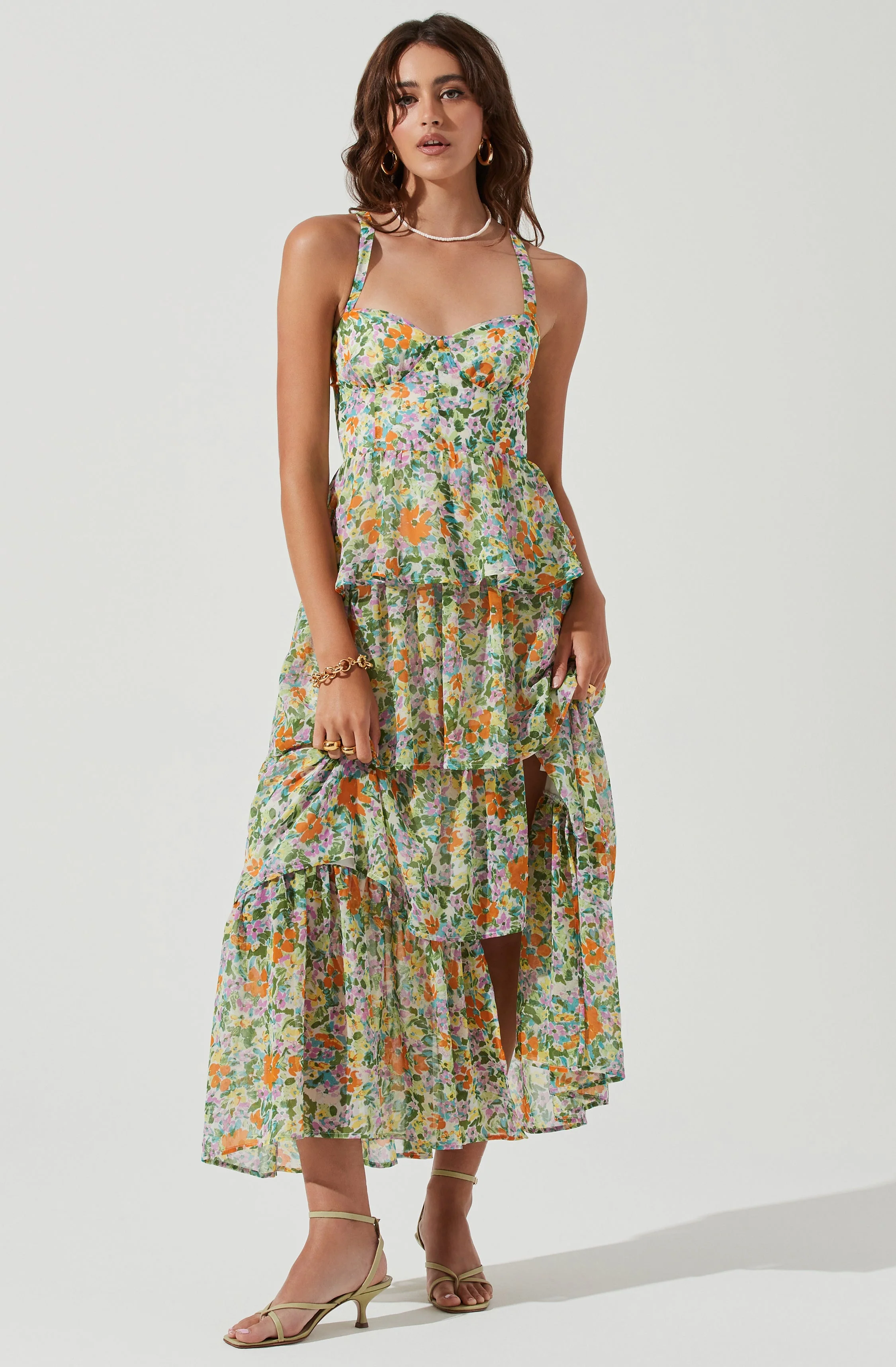Midsummer Floral Tiered Maxi Dress - Image 19