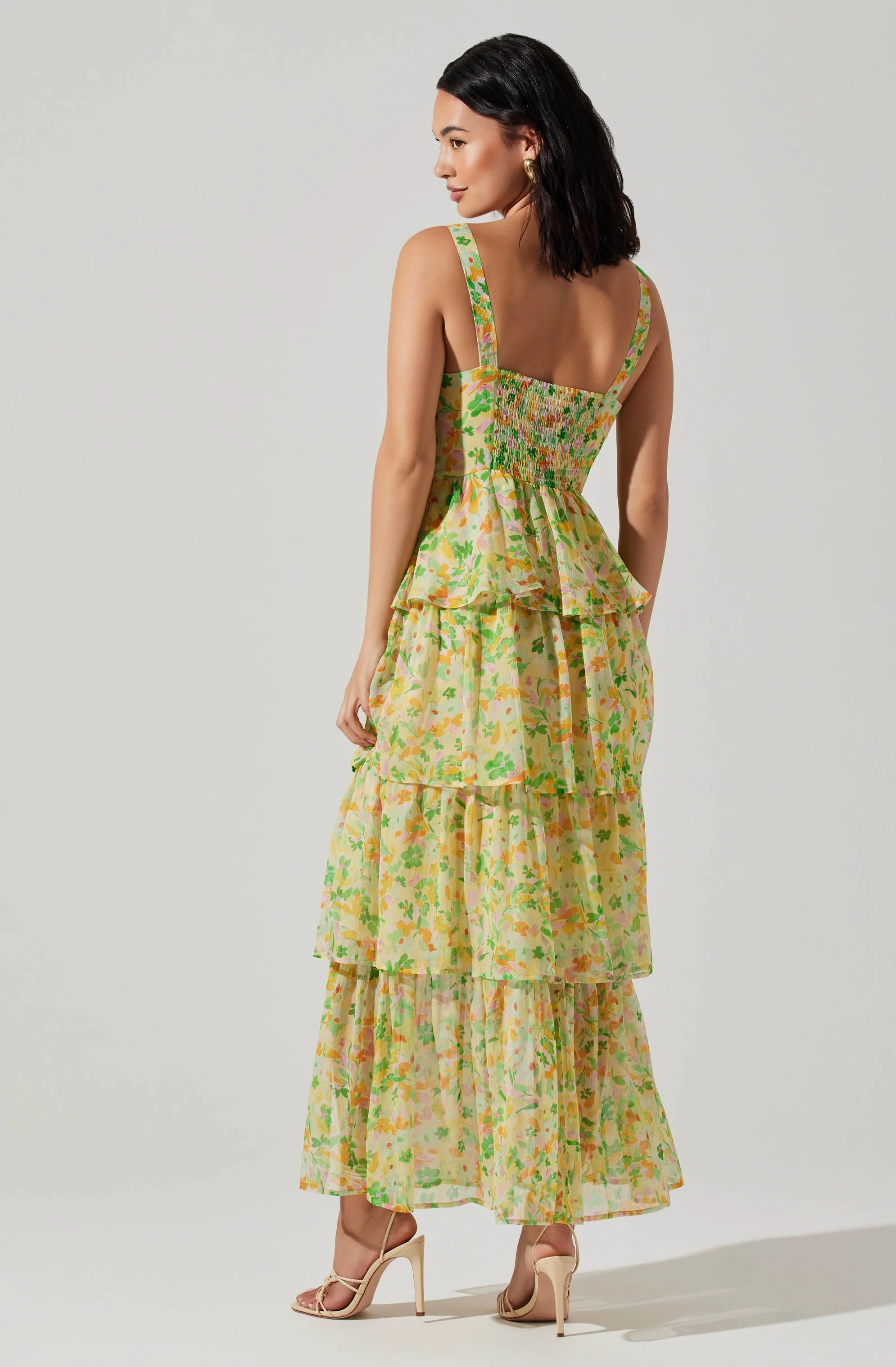 Midsummer Floral Tiered Maxi Dress - Image 6