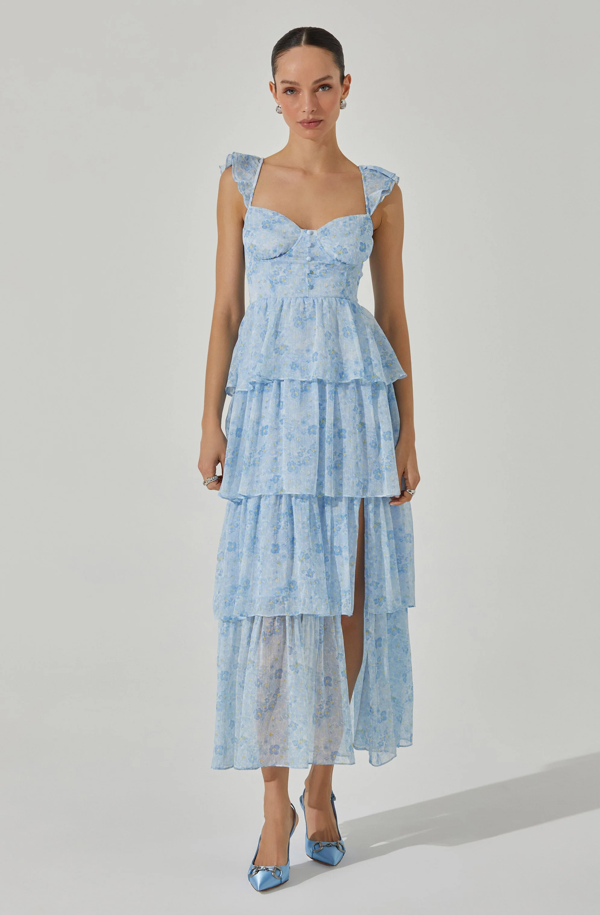 Midsummer Floral Tiered Maxi Dress - Image 10