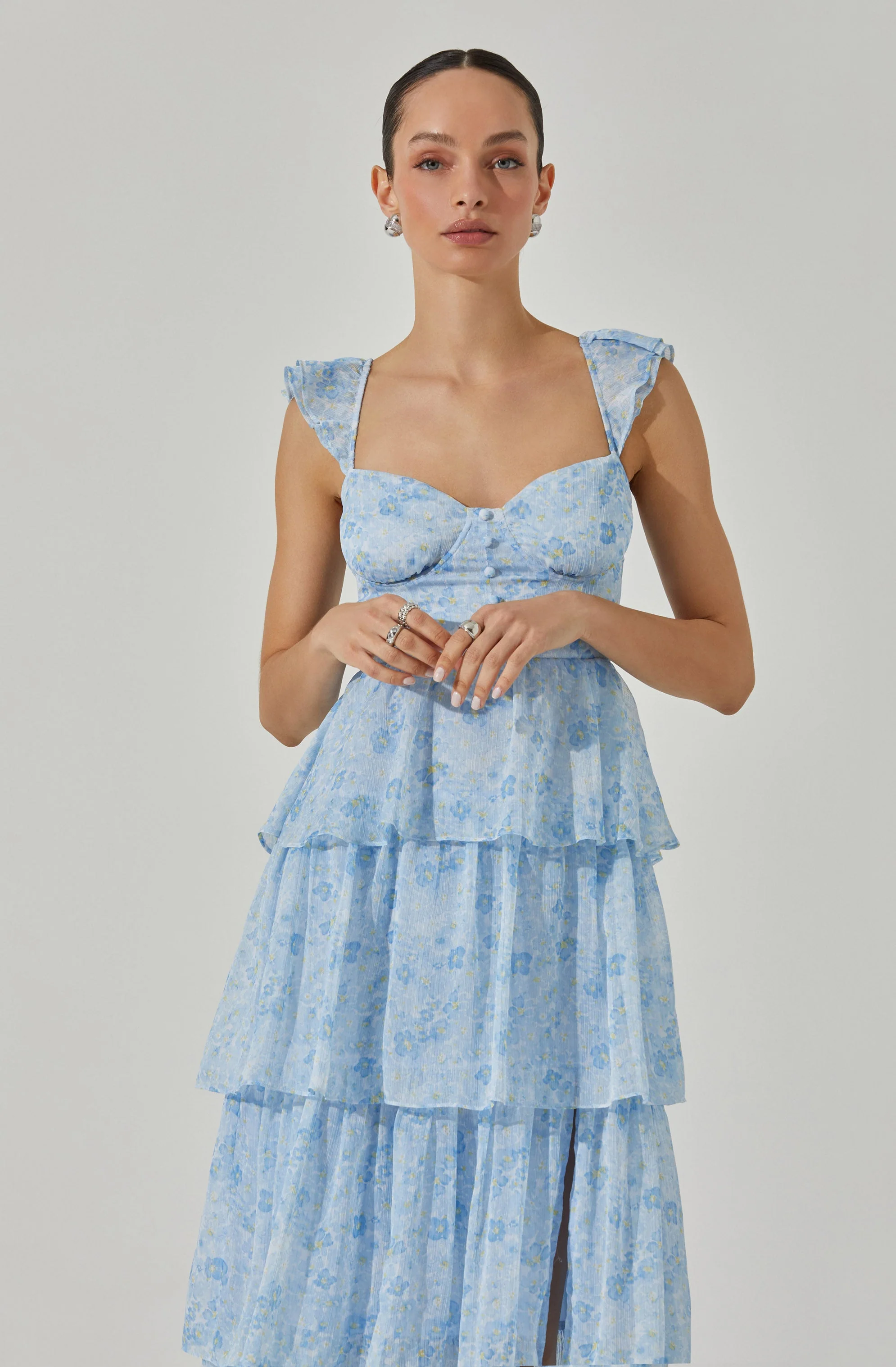 Midsummer Floral Tiered Maxi Dress - Image 11