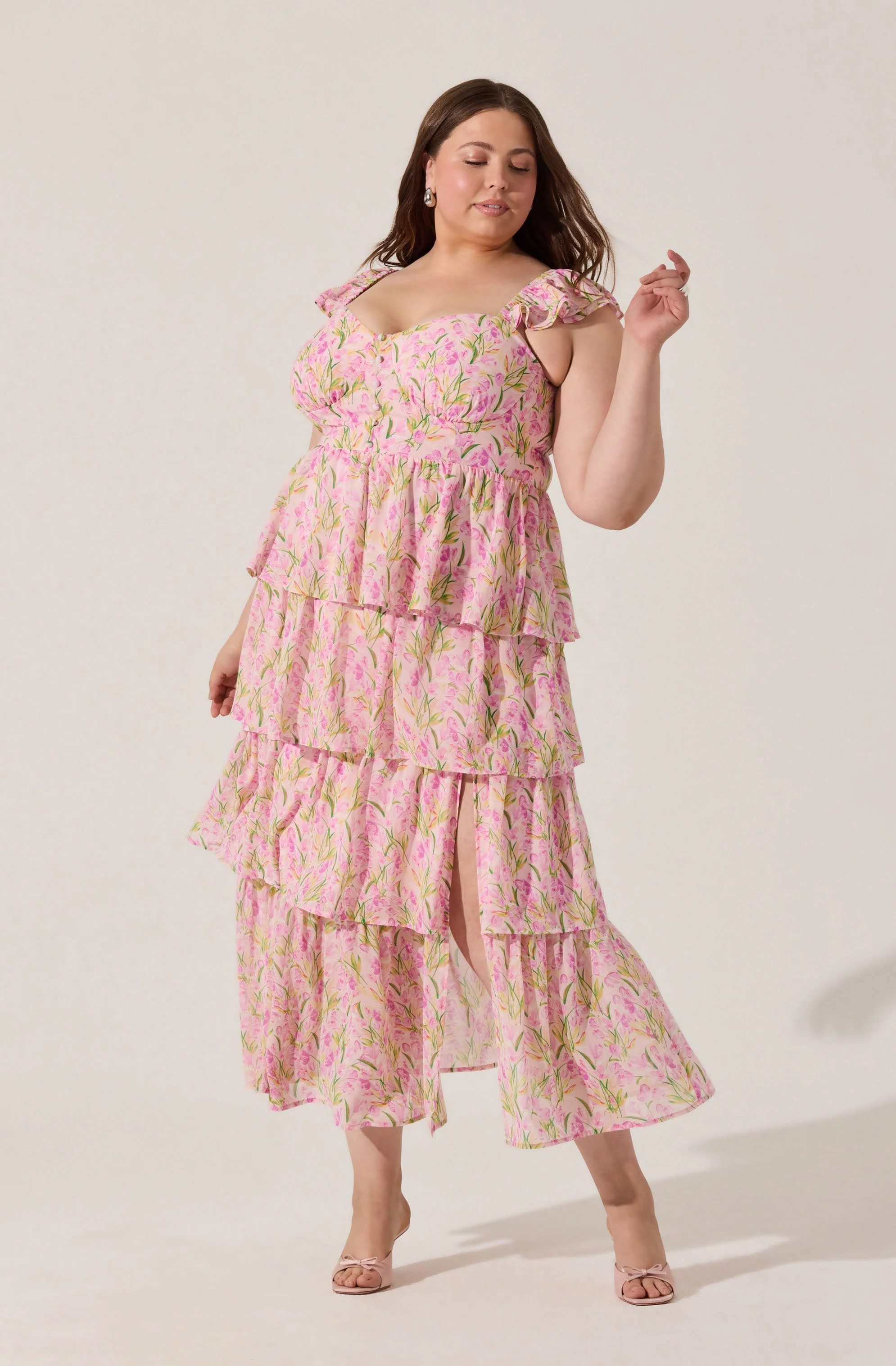 Midsummer Floral Tiered Maxi Dress - Image 13