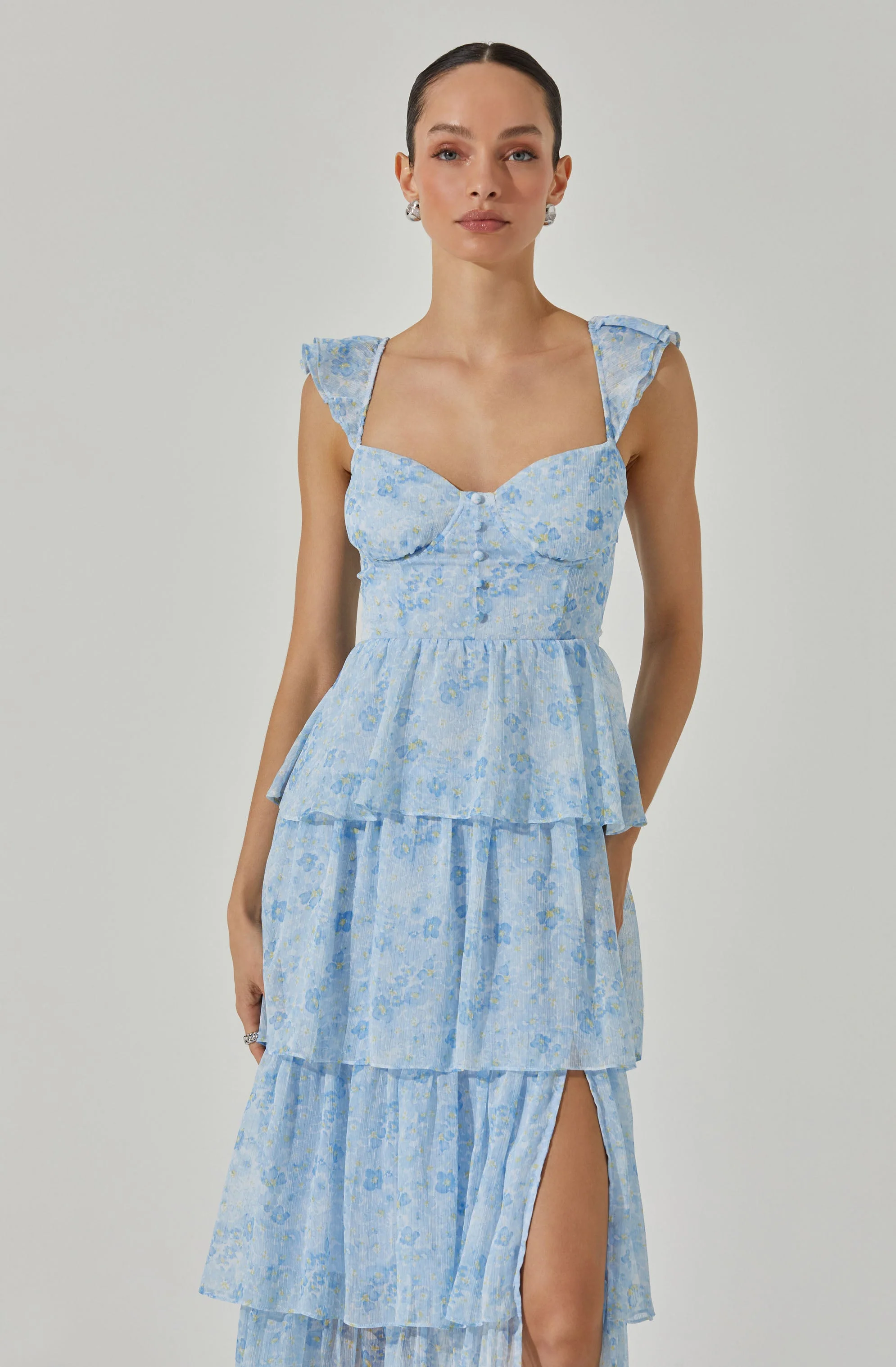 Midsummer Floral Tiered Maxi Dress - Image 8