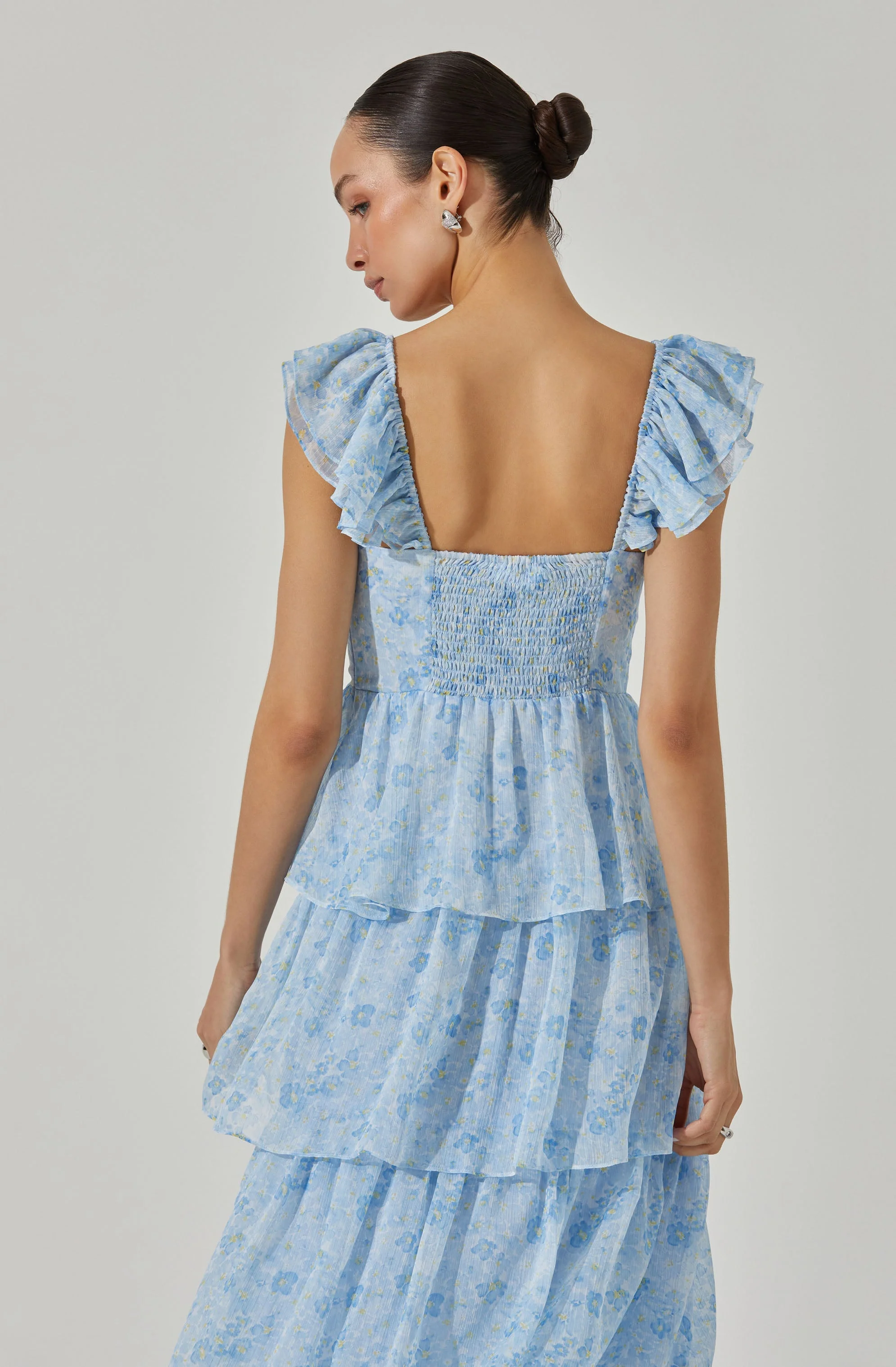 Midsummer Floral Tiered Maxi Dress - Image 9
