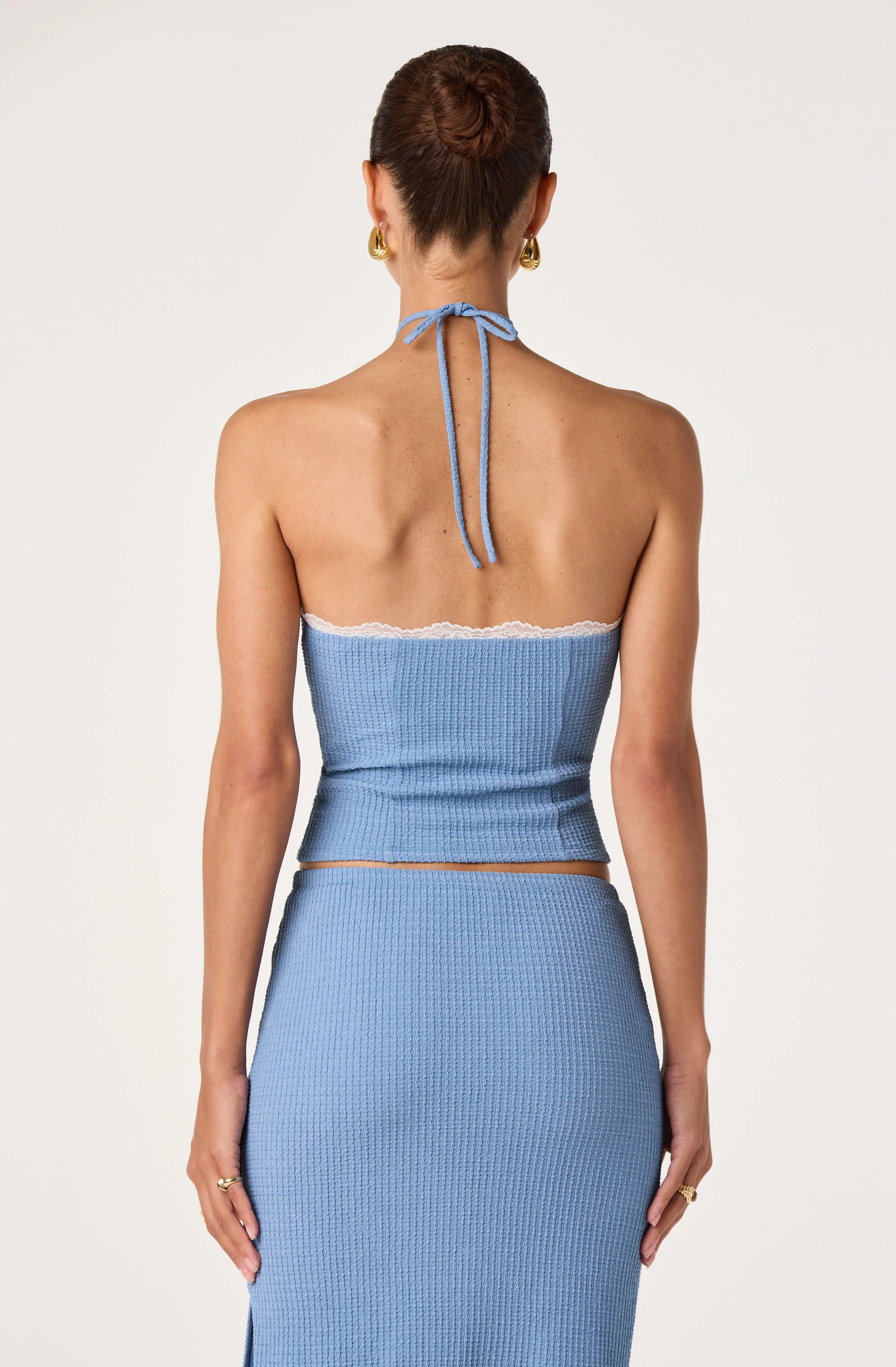 Milana Lace Trim Halter Top - Image 12