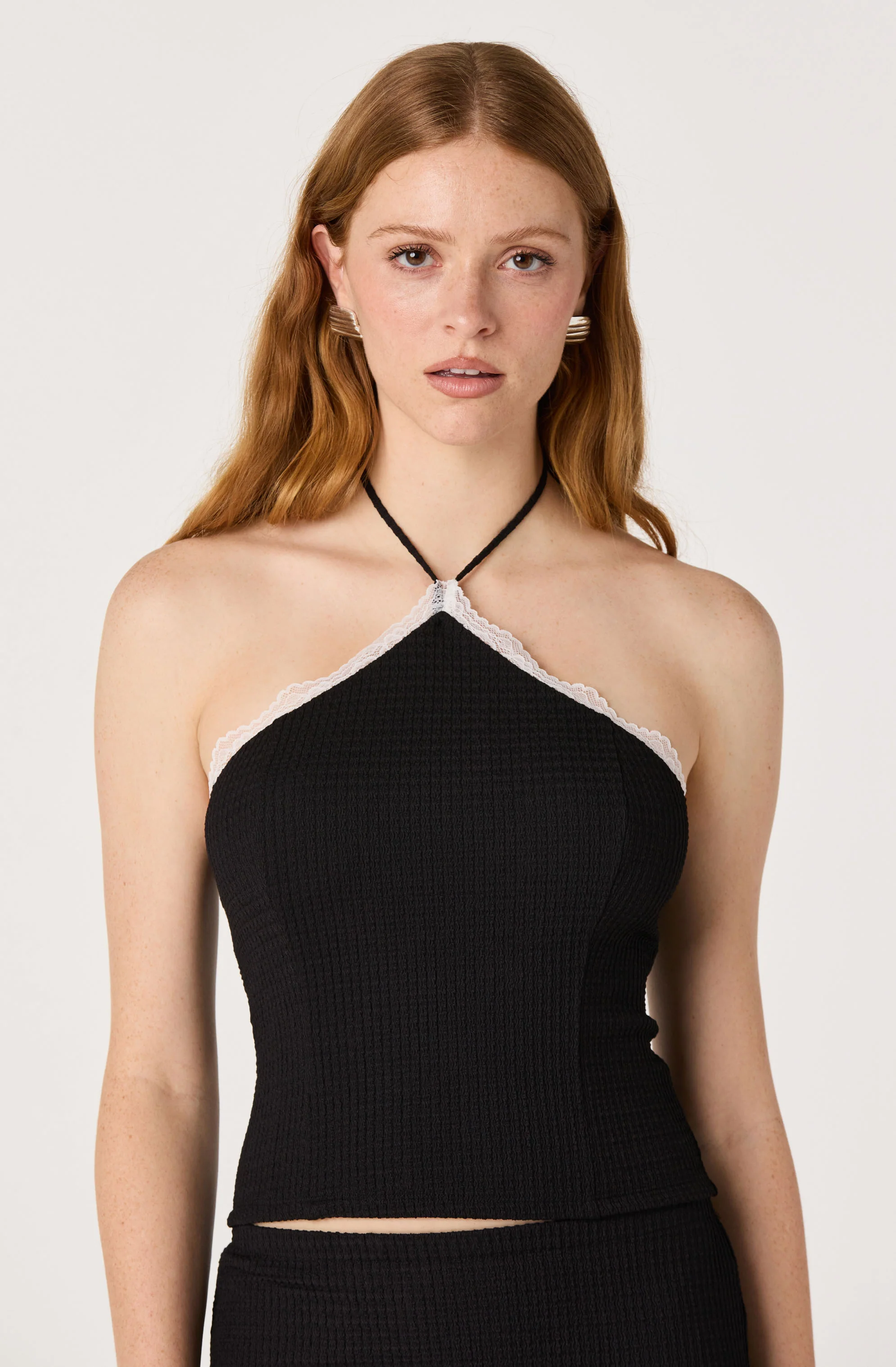 Milana Lace Trim Halter Top - Image 4