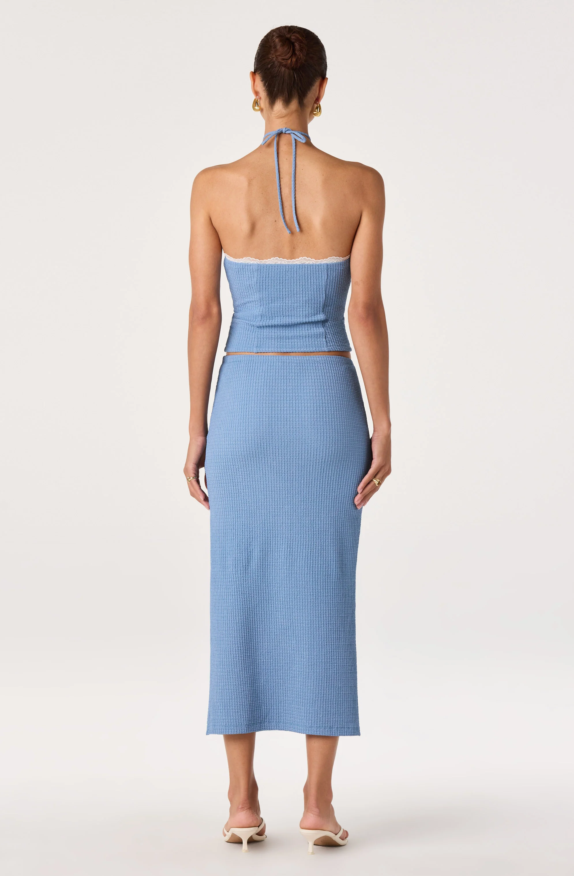 Milana Lace Trim Halter Top - Image 9