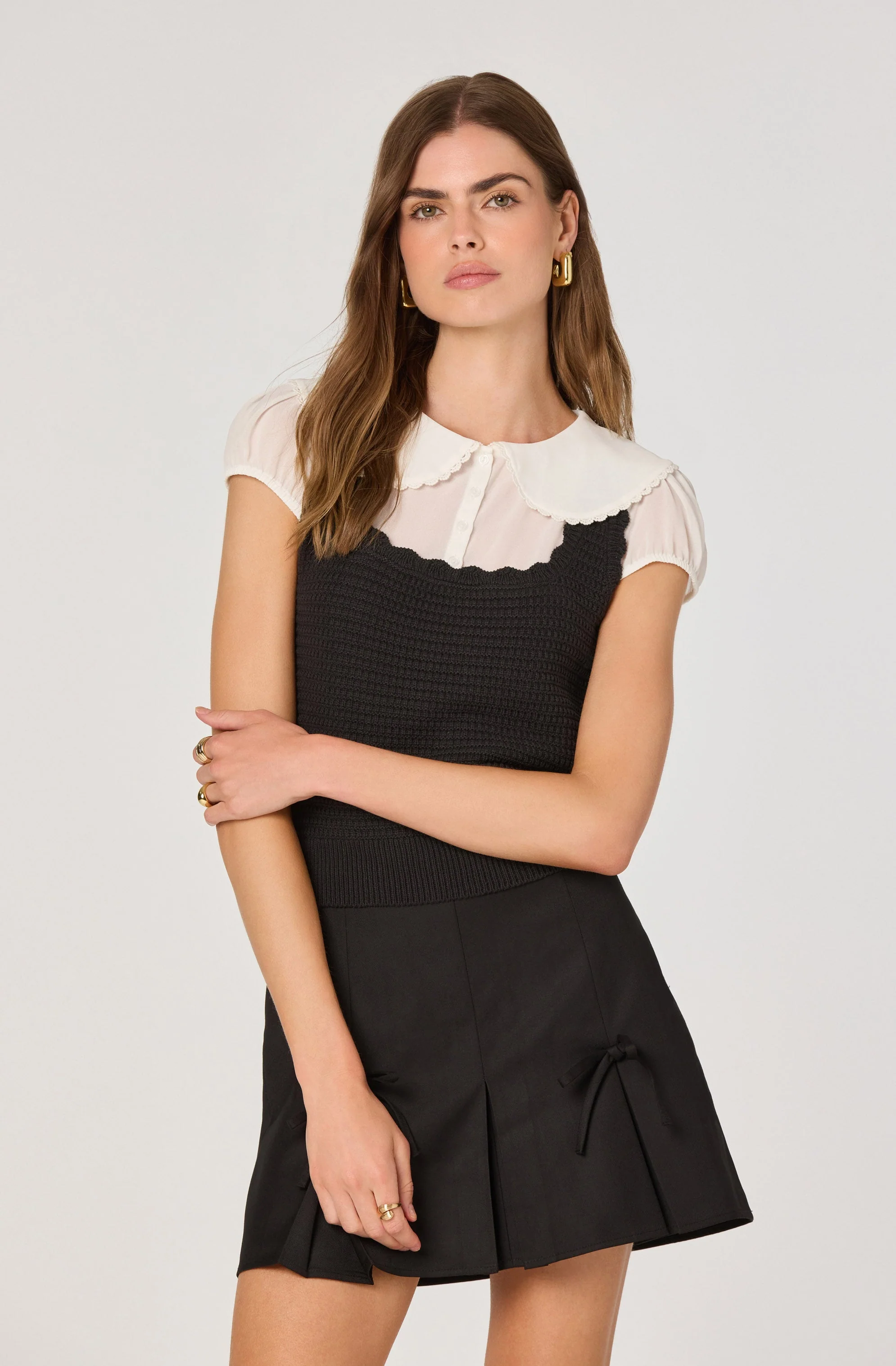 Peter Pan Collar Sweater Top - Image 10