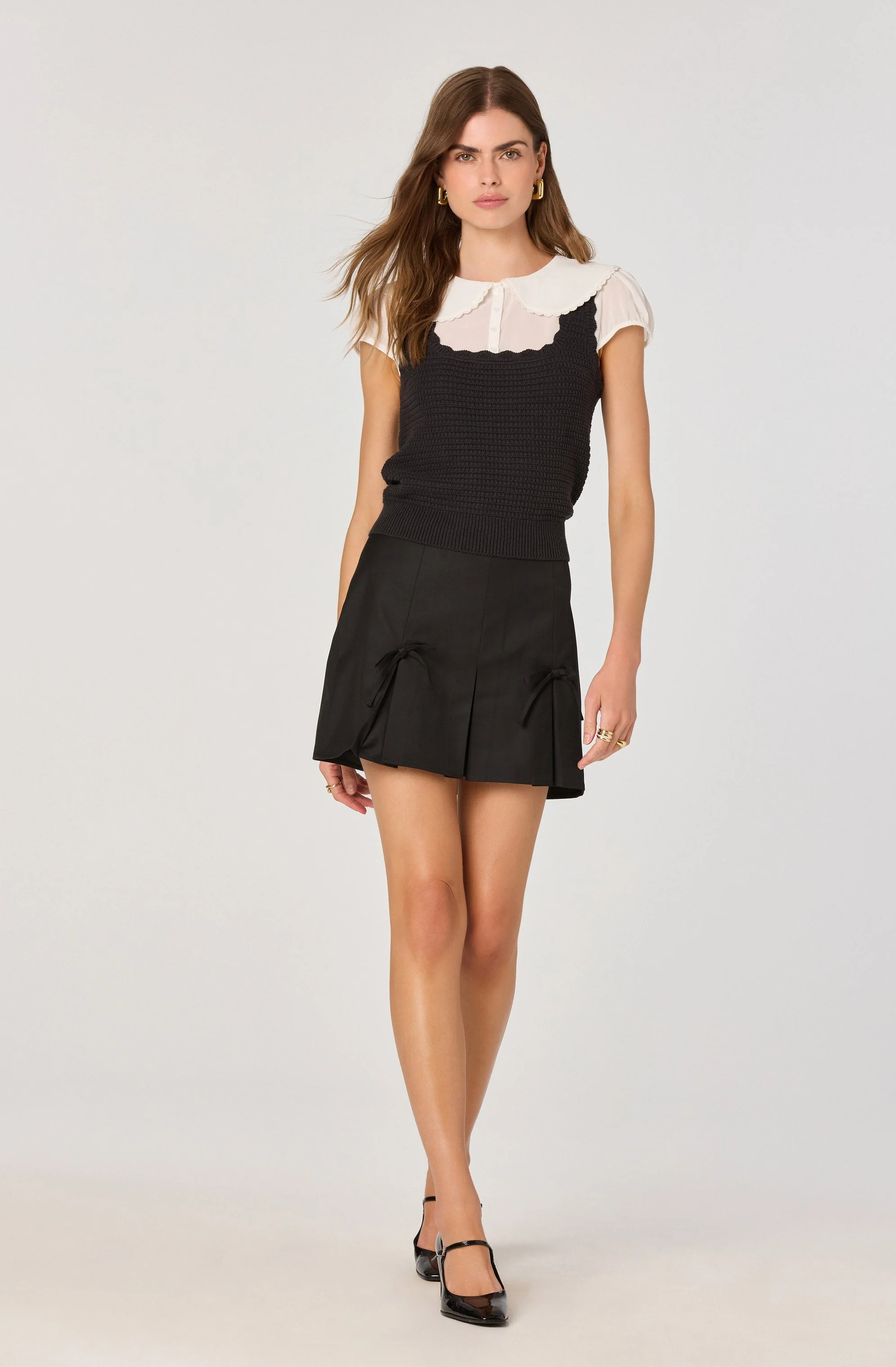 Peter Pan Collar Sweater Top - Image 11
