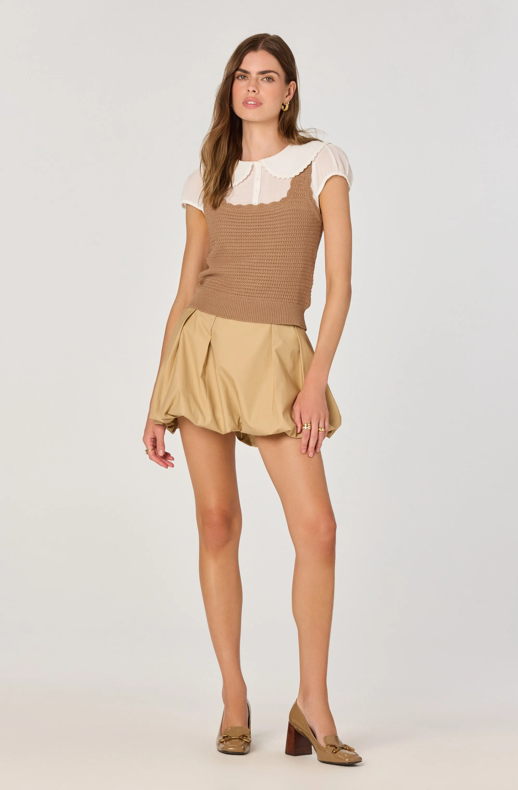 Peter Pan Collar Sweater Top - Image 6
