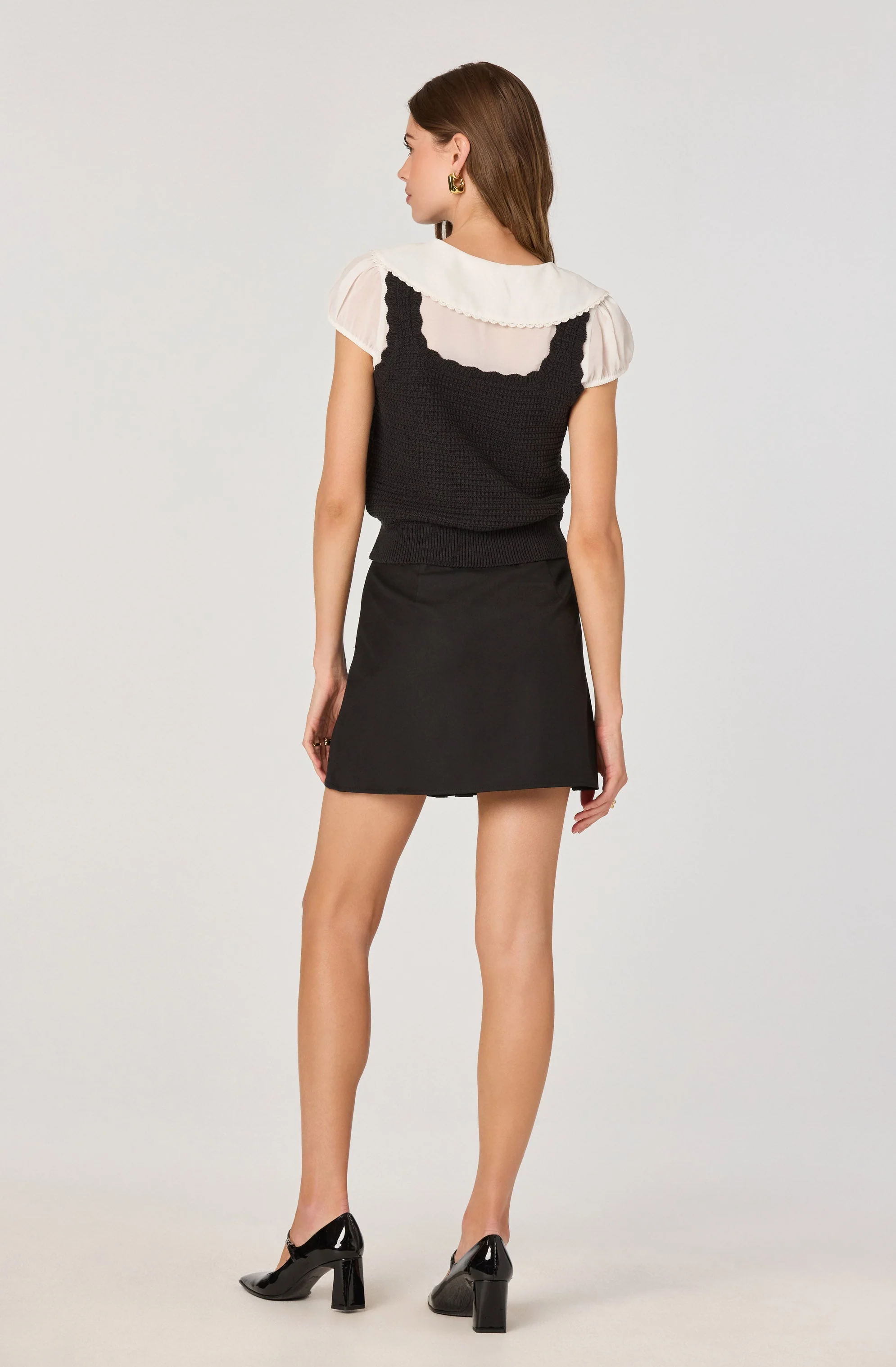 Peter Pan Collar Sweater Top - Image 9
