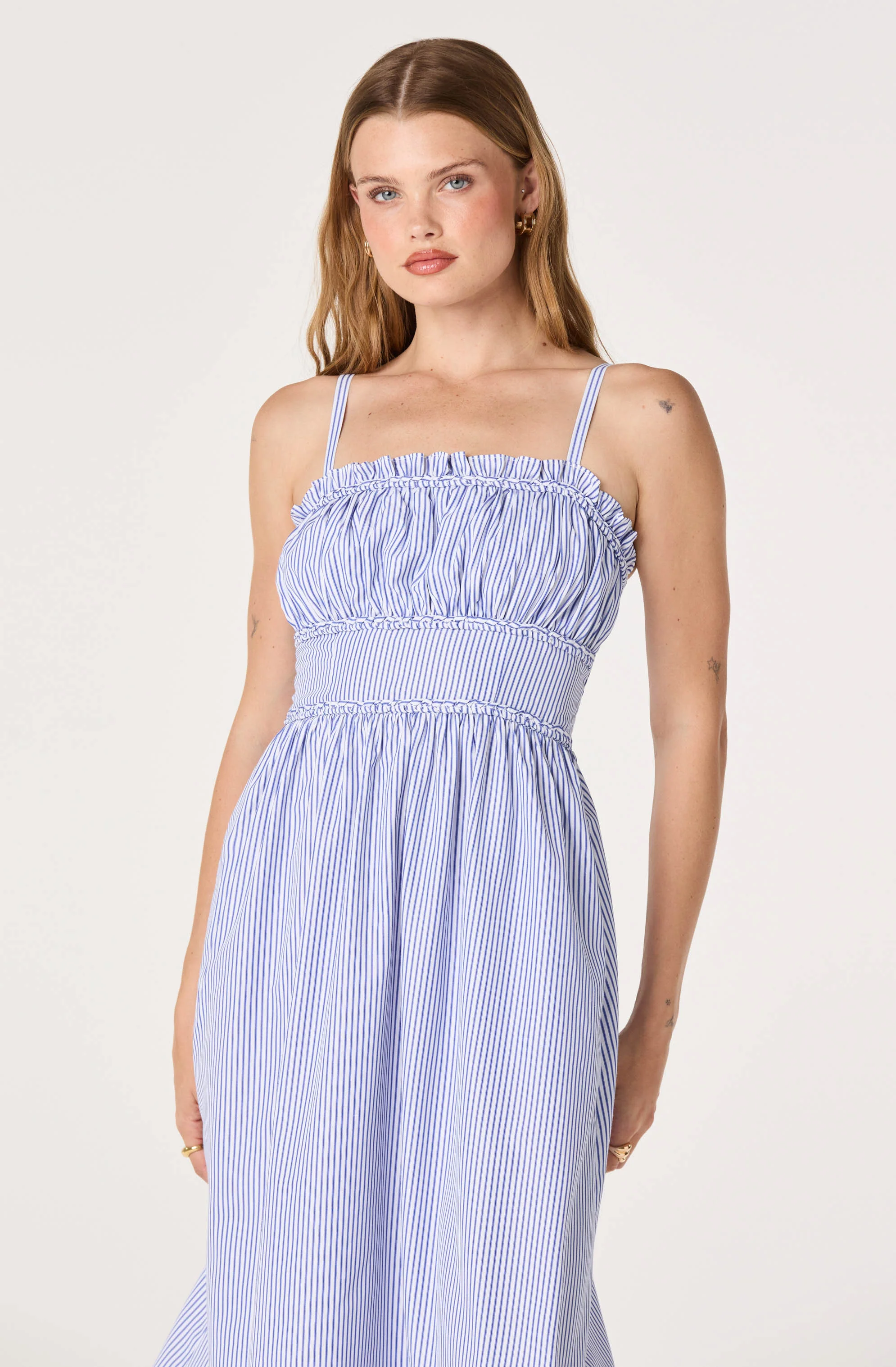 Montserrat Smocked Milkmaid Midi Dress - Image 6