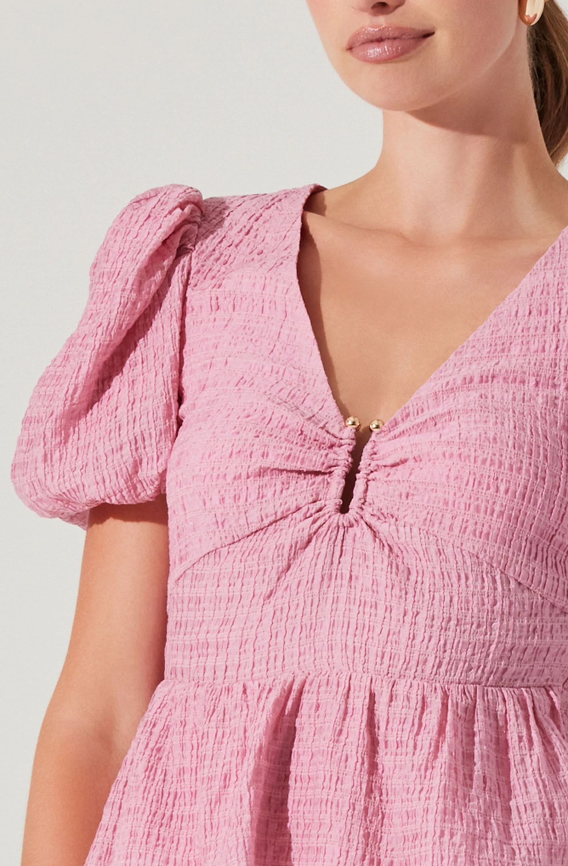 Mylah Puff Sleeve Peplum Top - Image 11