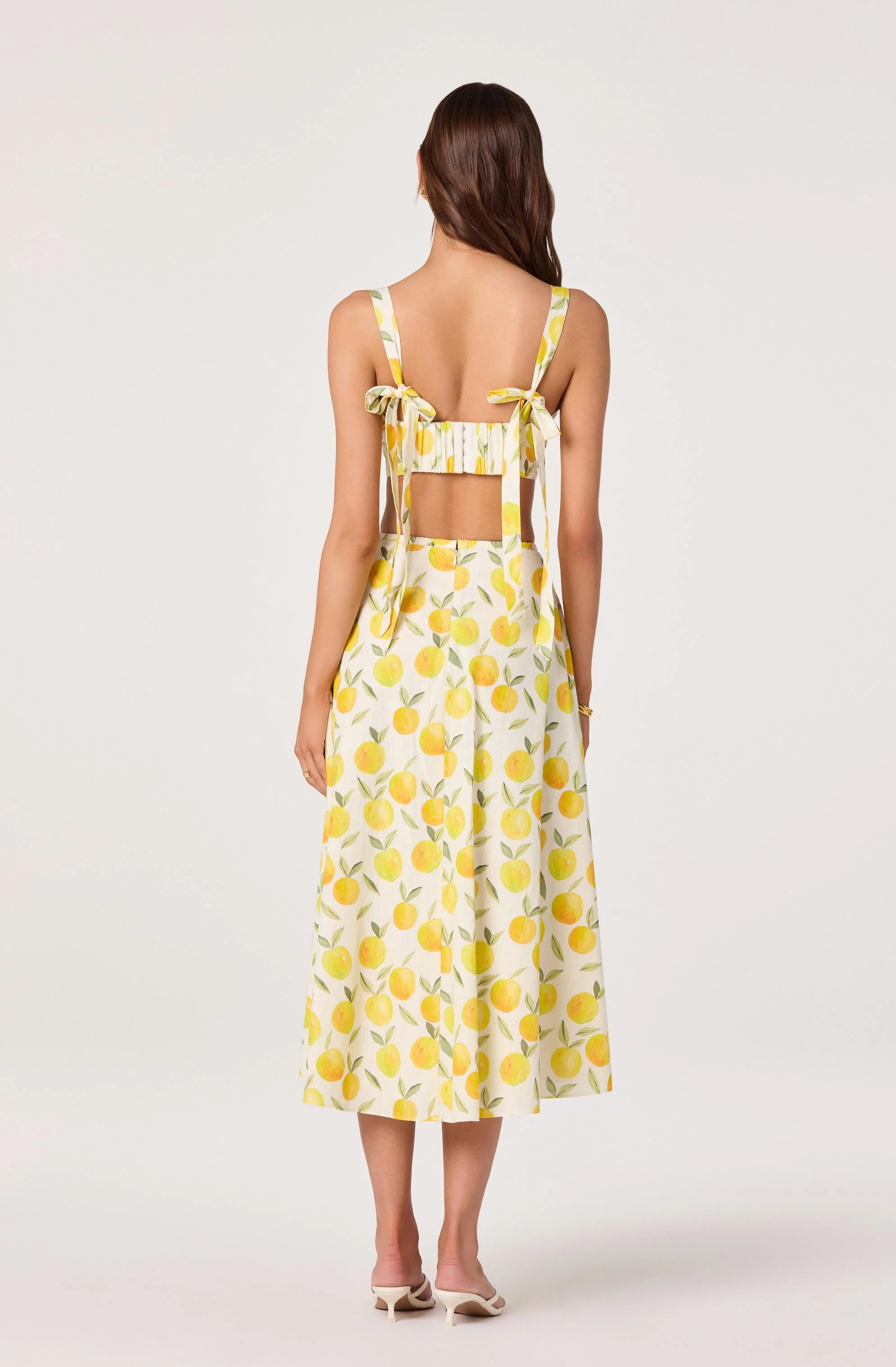 Myria Print Tie-Strap Cropped Bustier Top - Image 3