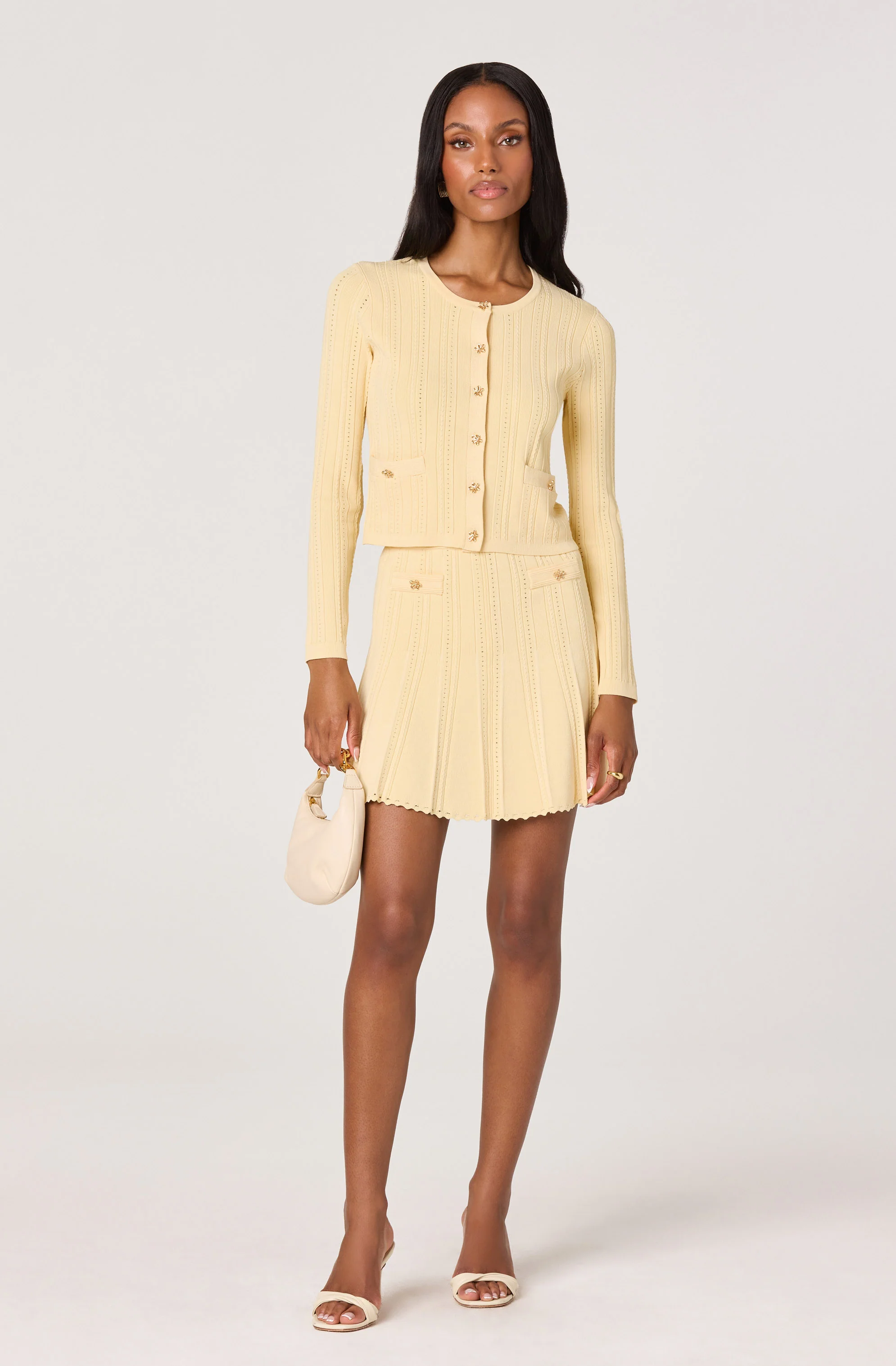 Myrtle Pointelle Knit Cardigan - Image 4