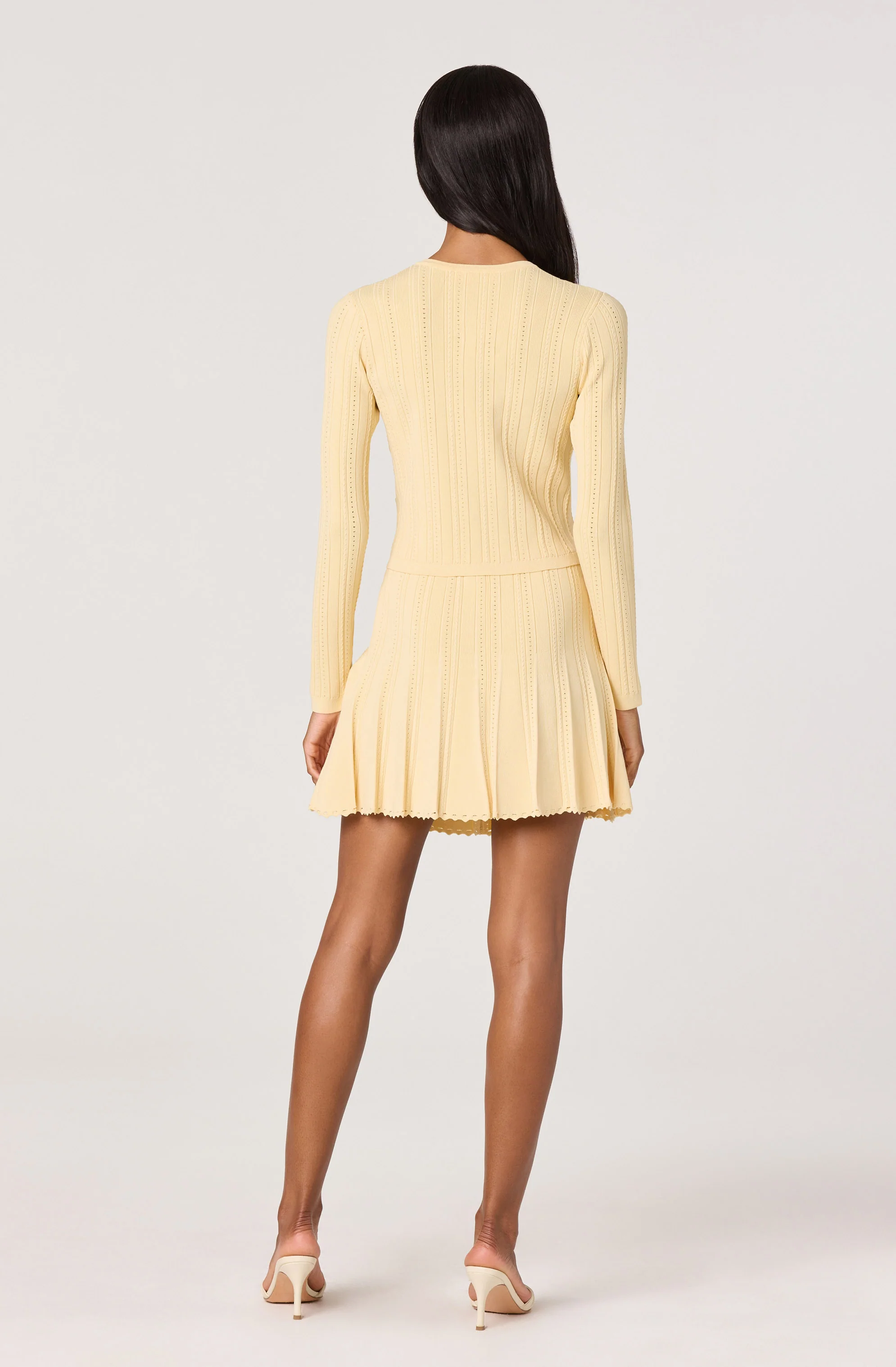 Myrtle Pointelle Knit Cardigan - Image 6