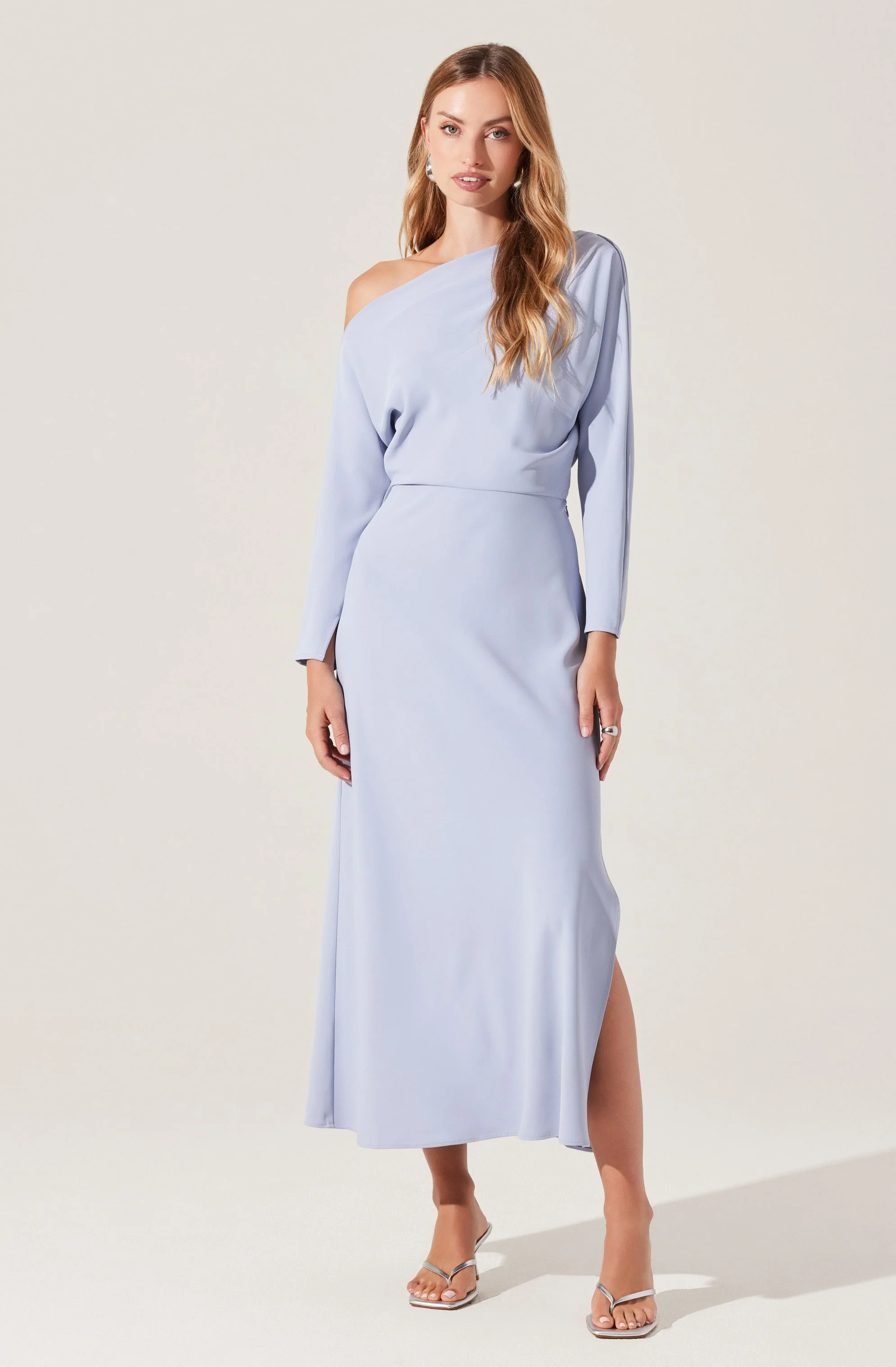 Naida Off Shoulder Midi Dress - Image 3