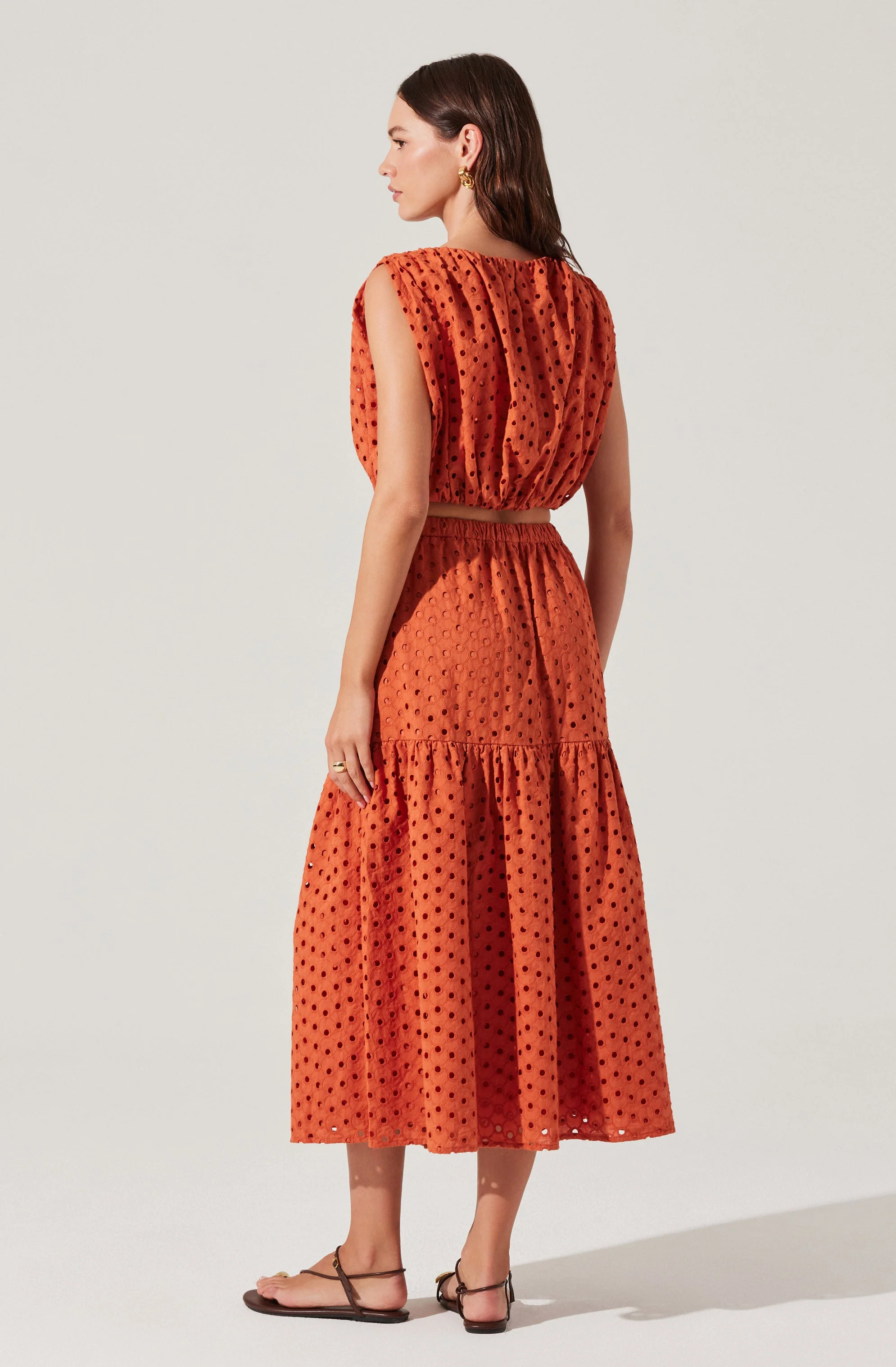 Nalley Eyelet Crop Top - Image 4