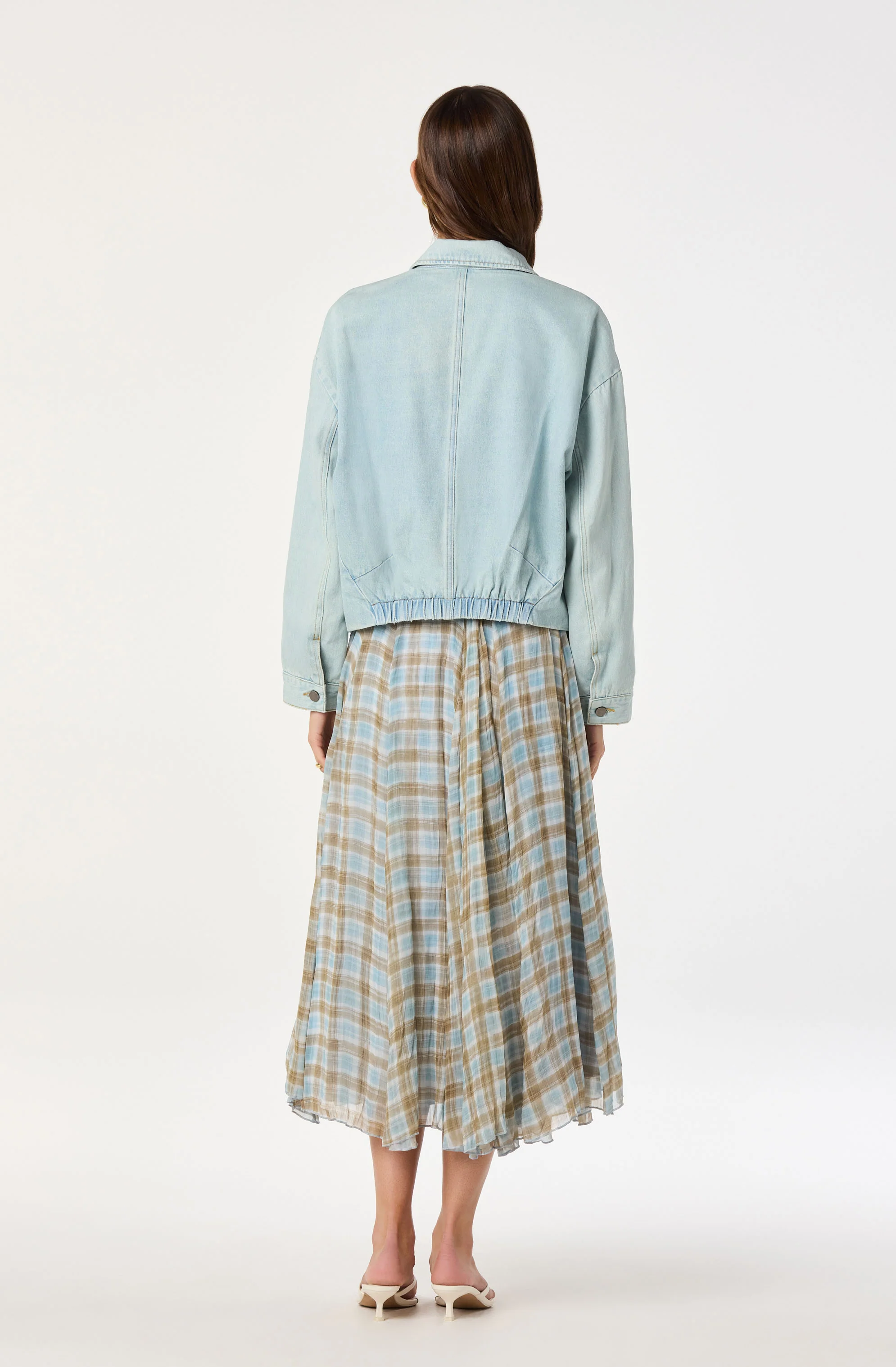 Nari Oversized Denim Bomber Jacket - Image 3