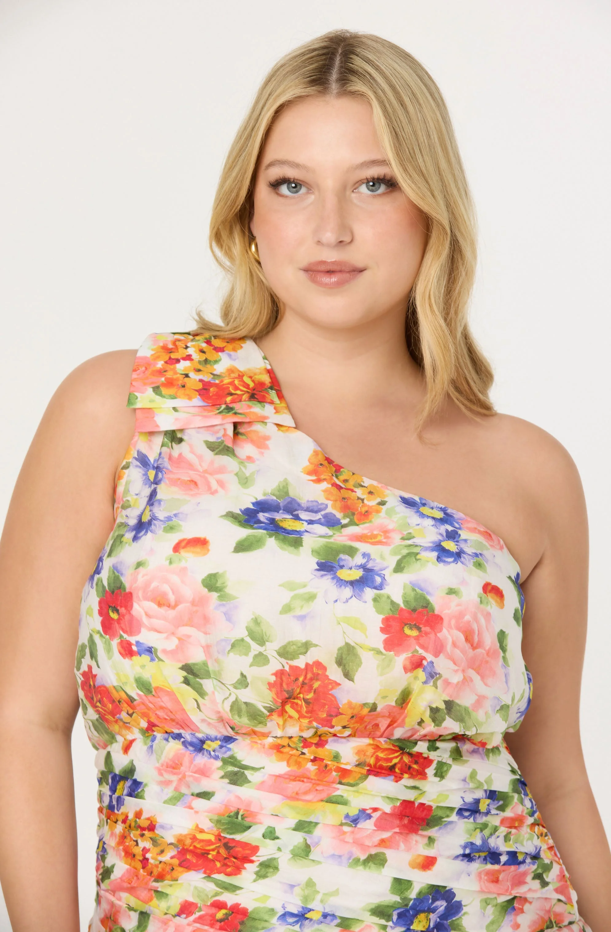 Natali One Shoulder Floral Maxi Dress - Image 10