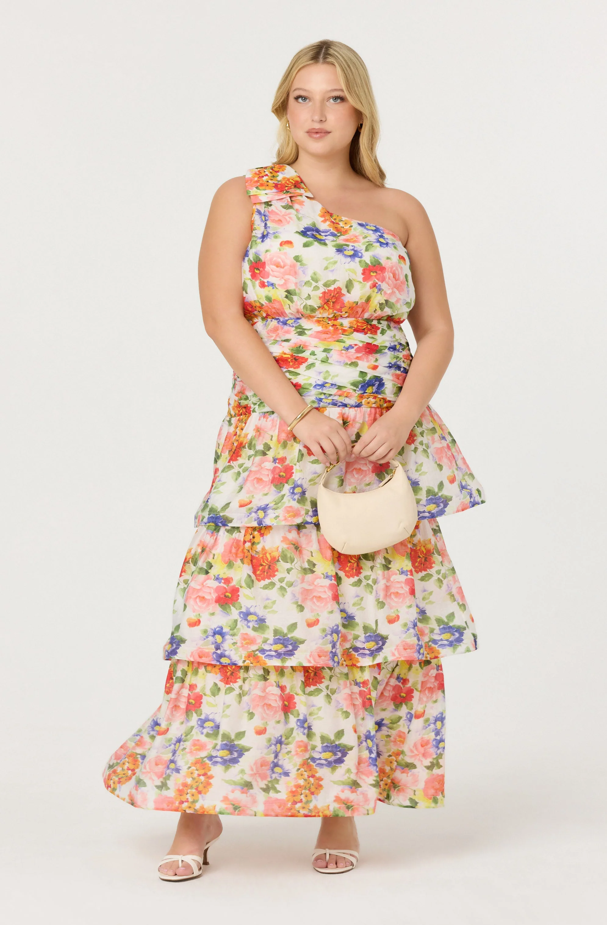 Natali One Shoulder Floral Maxi Dress - Image 12