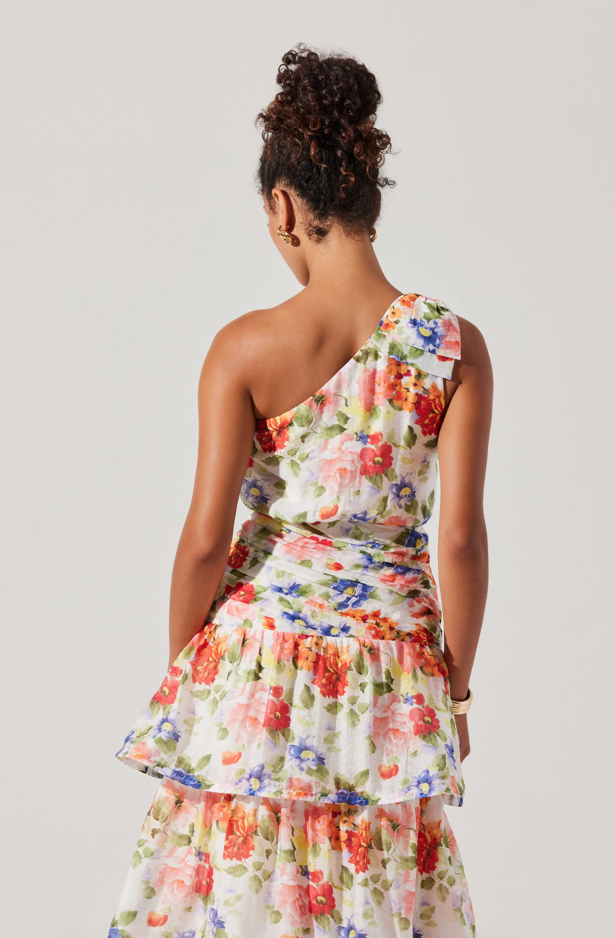 Natali One Shoulder Floral Maxi Dress - Image 4