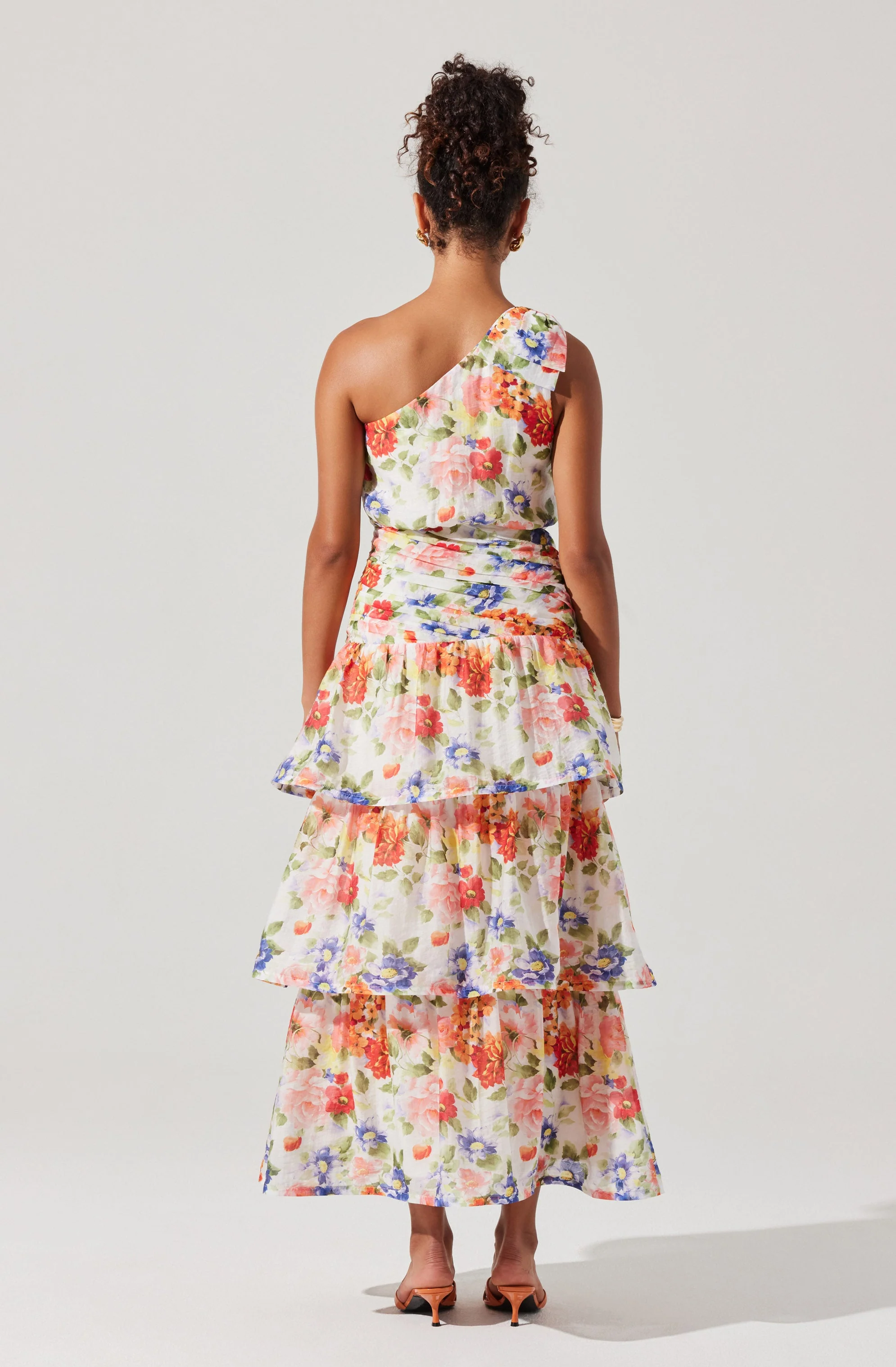 Natali One Shoulder Floral Maxi Dress - Image 5