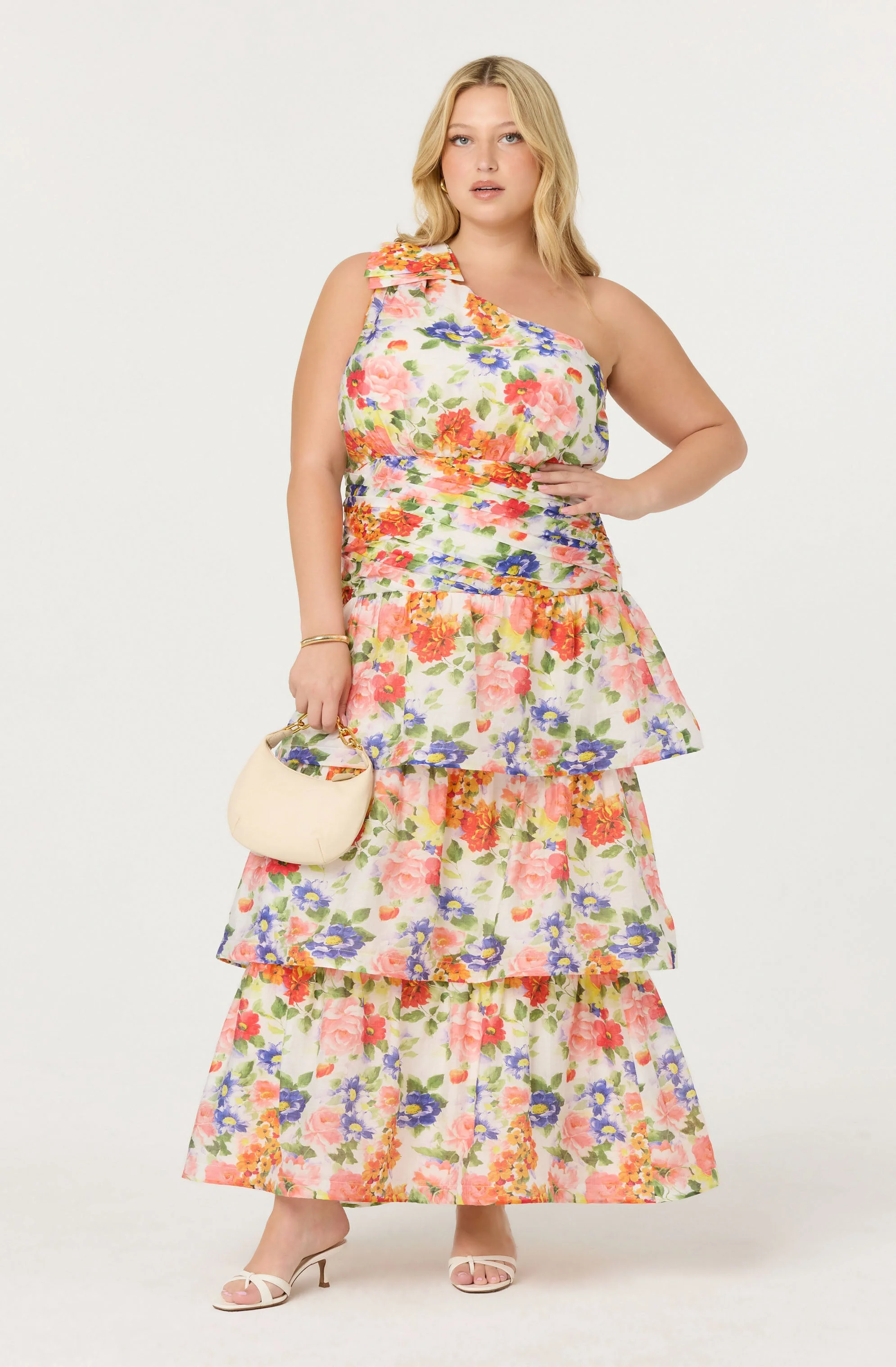 Natali One Shoulder Floral Maxi Dress - Image 7
