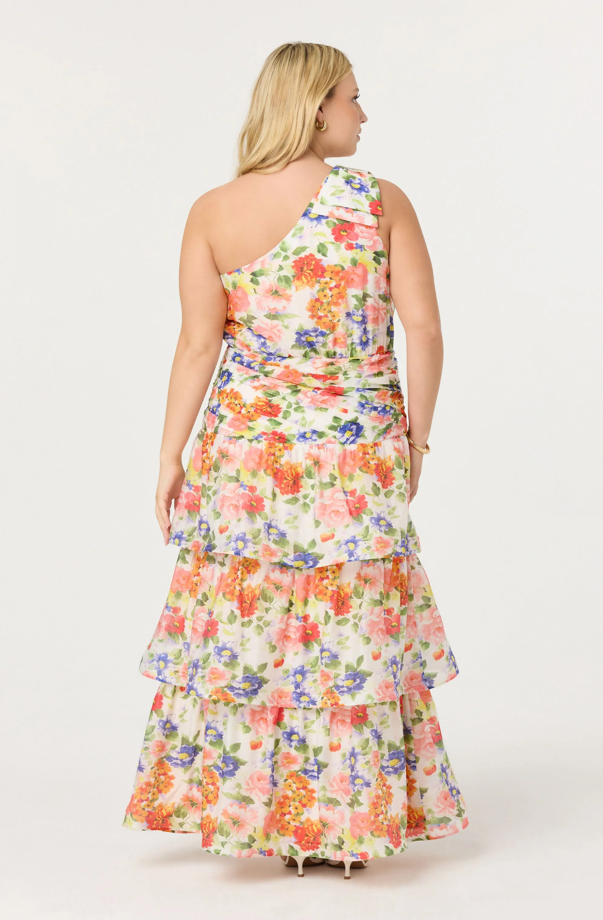 Natali One Shoulder Floral Maxi Dress - Image 9